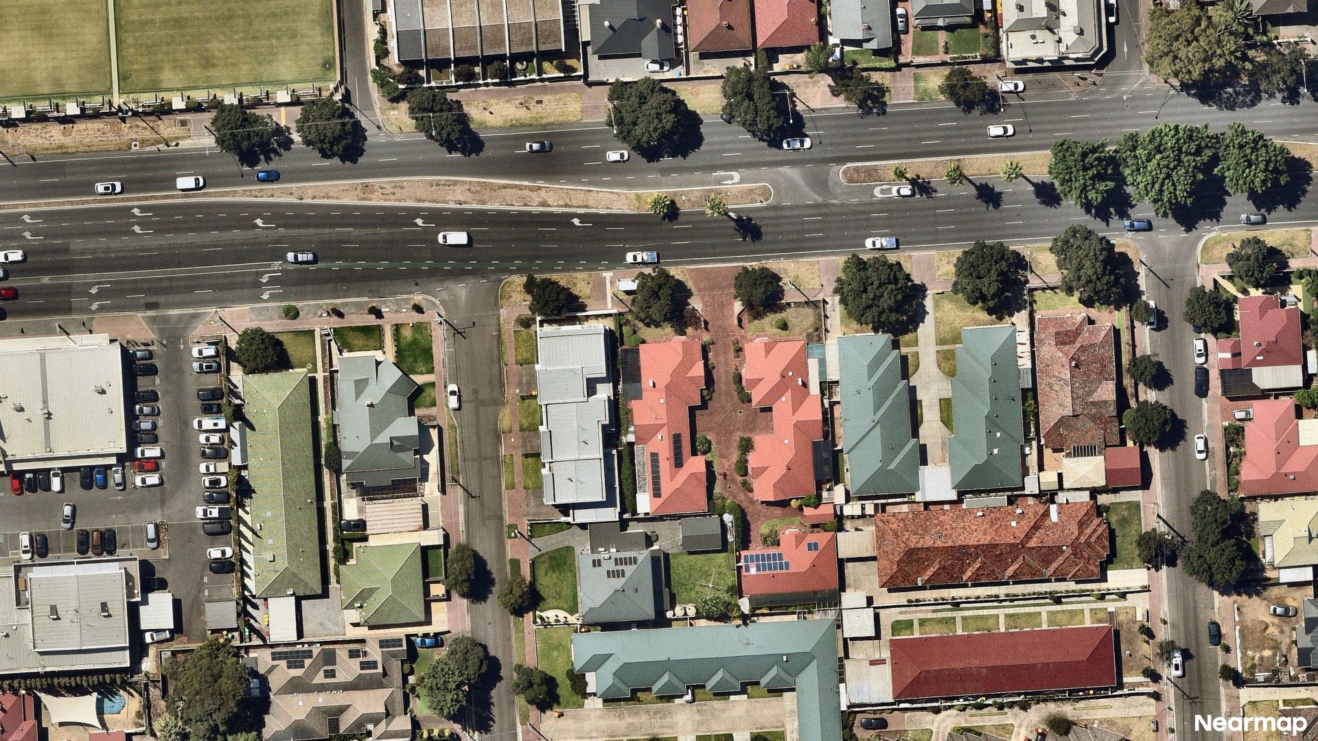 Vertical aerial view