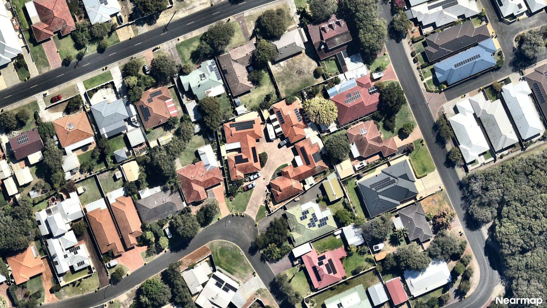 Vertical aerial view