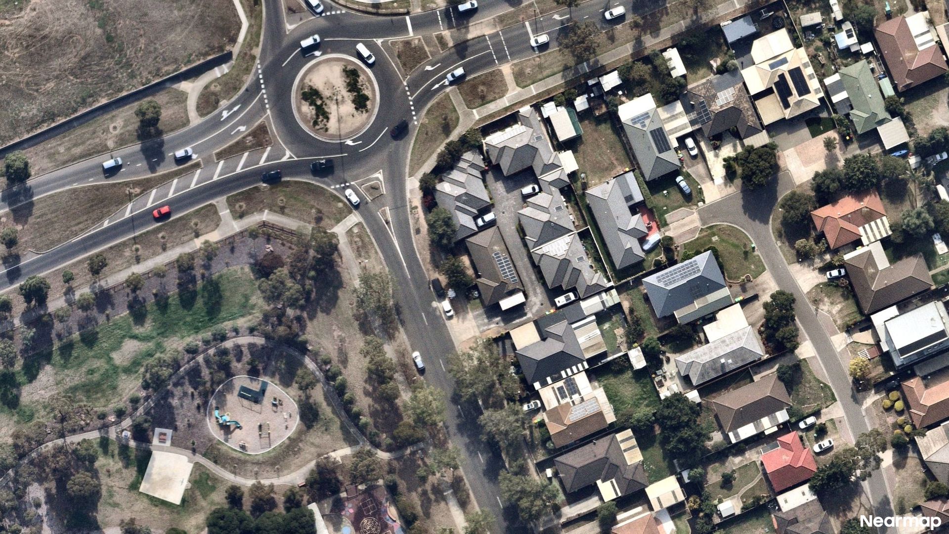 Vertical aerial view