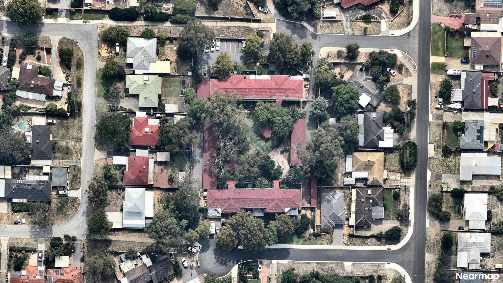 Vertical aerial view
