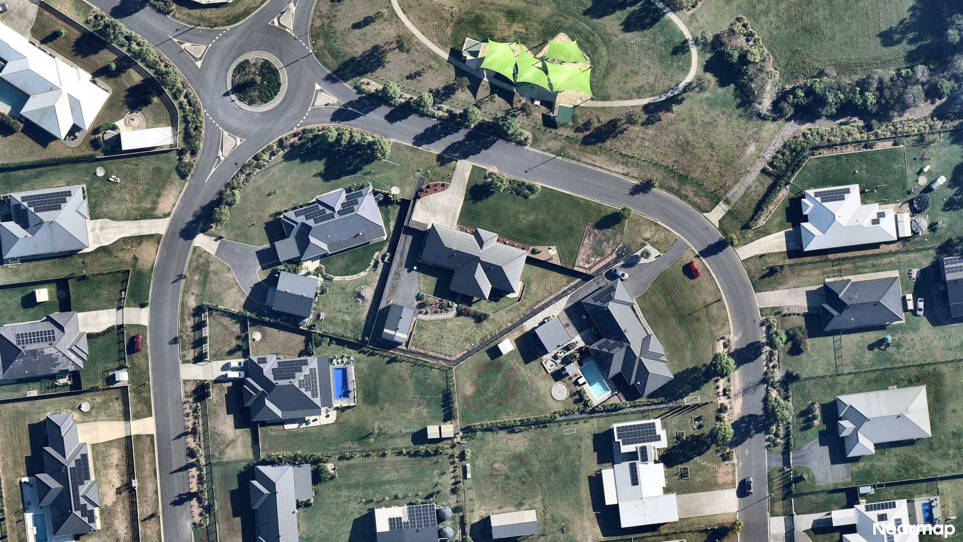 Vertical aerial view