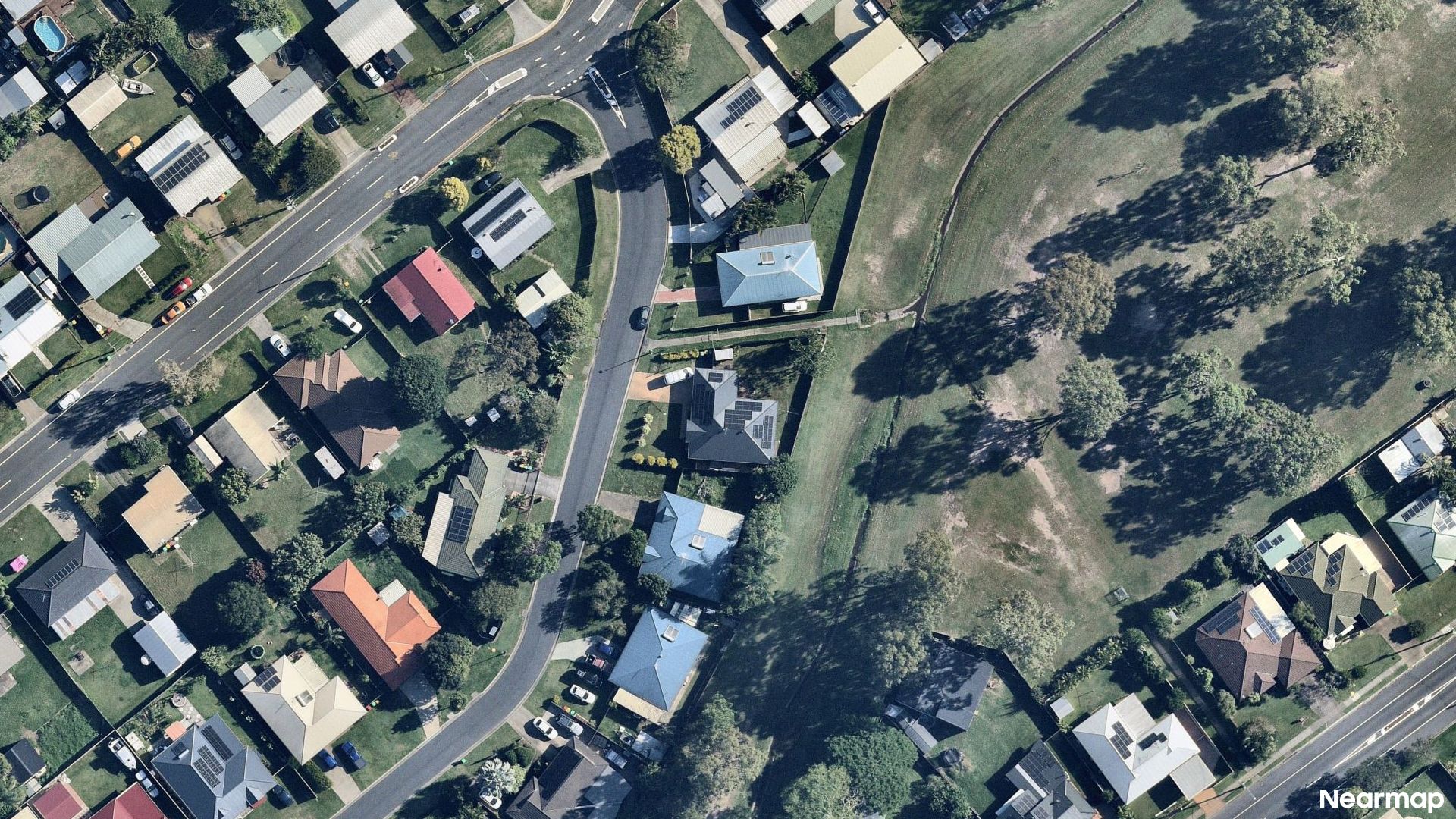Vertical aerial view