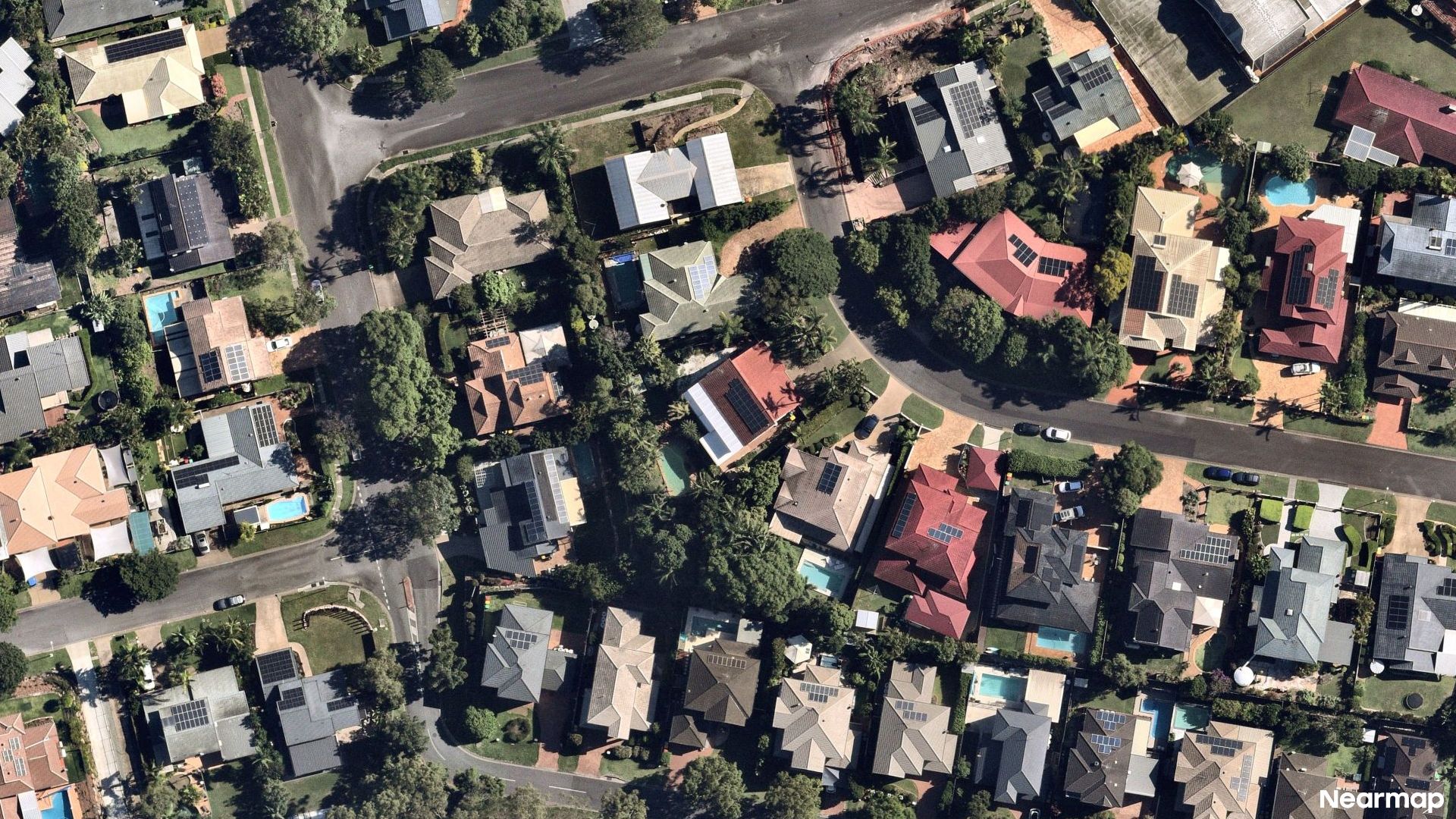 Vertical aerial view