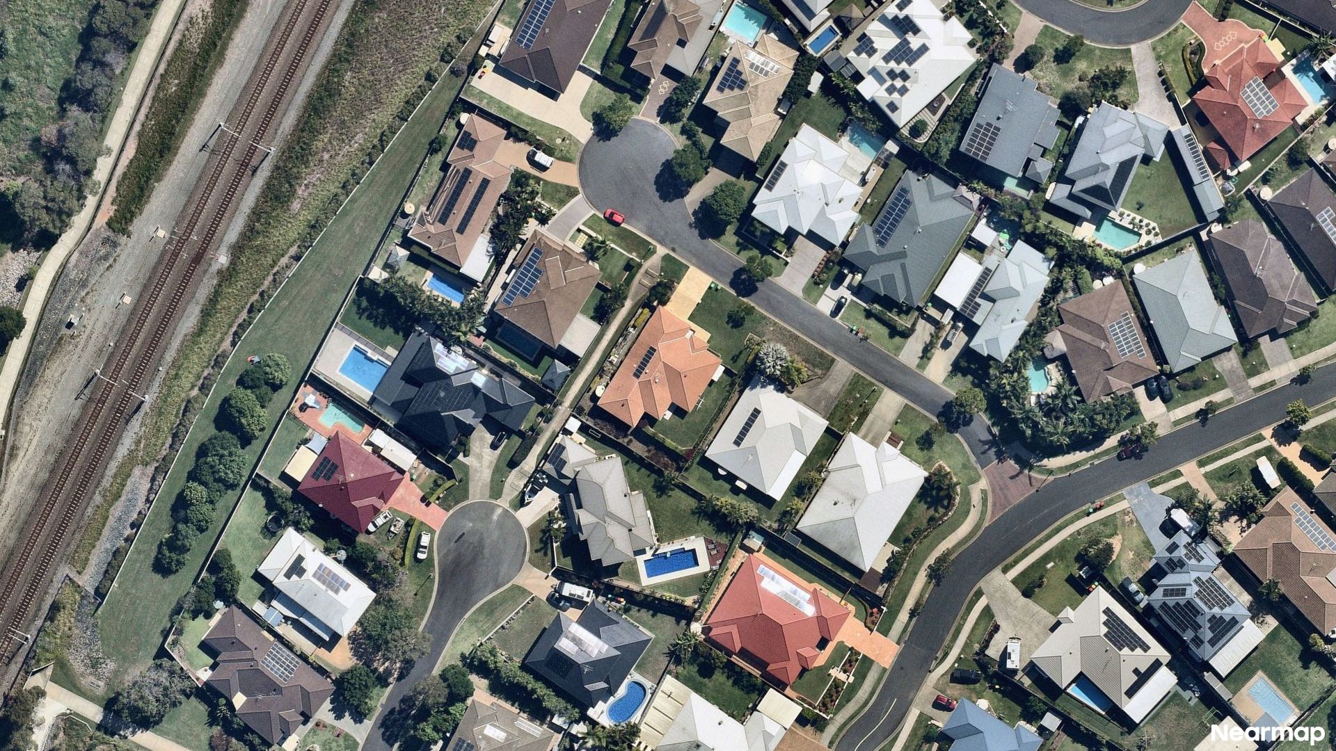 Vertical aerial view