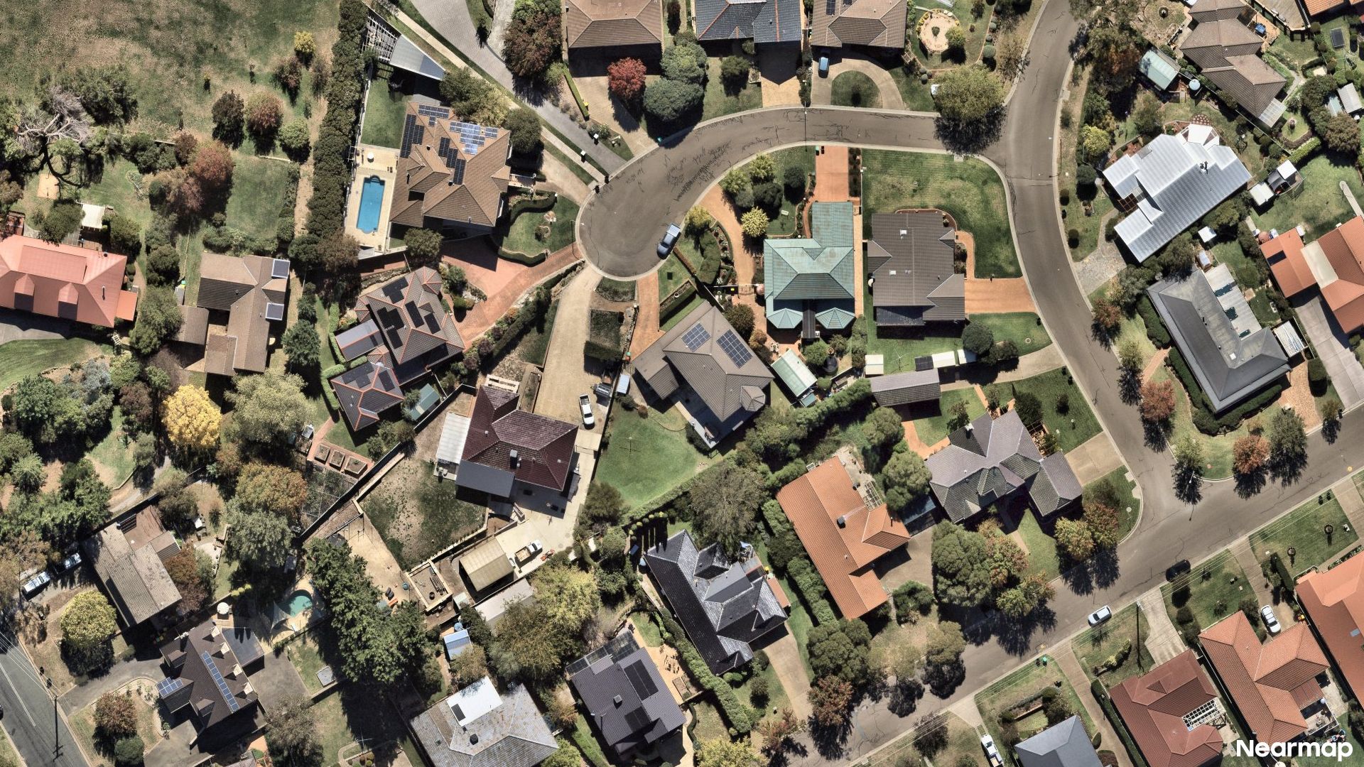 Vertical aerial view