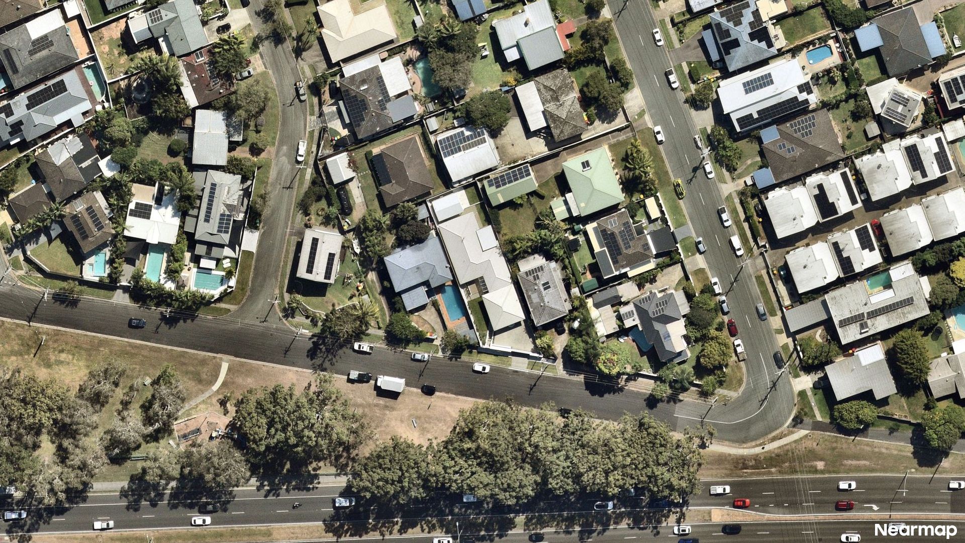 Vertical aerial view
