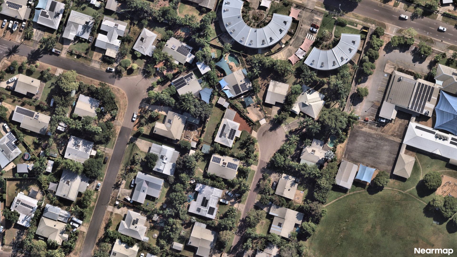 Vertical aerial view