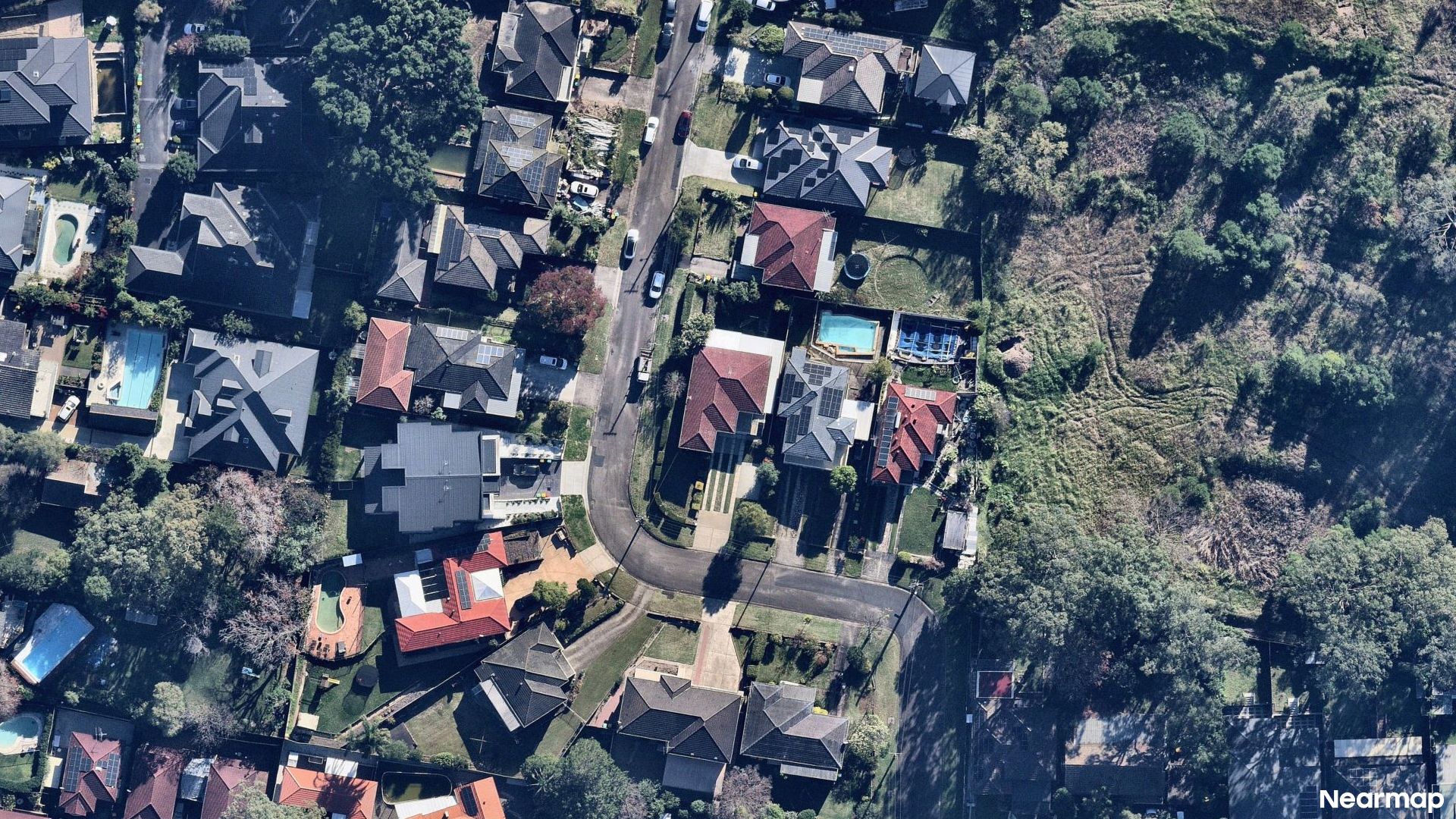Vertical aerial view