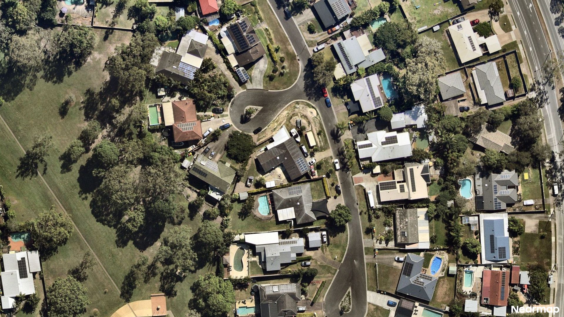 Vertical aerial view