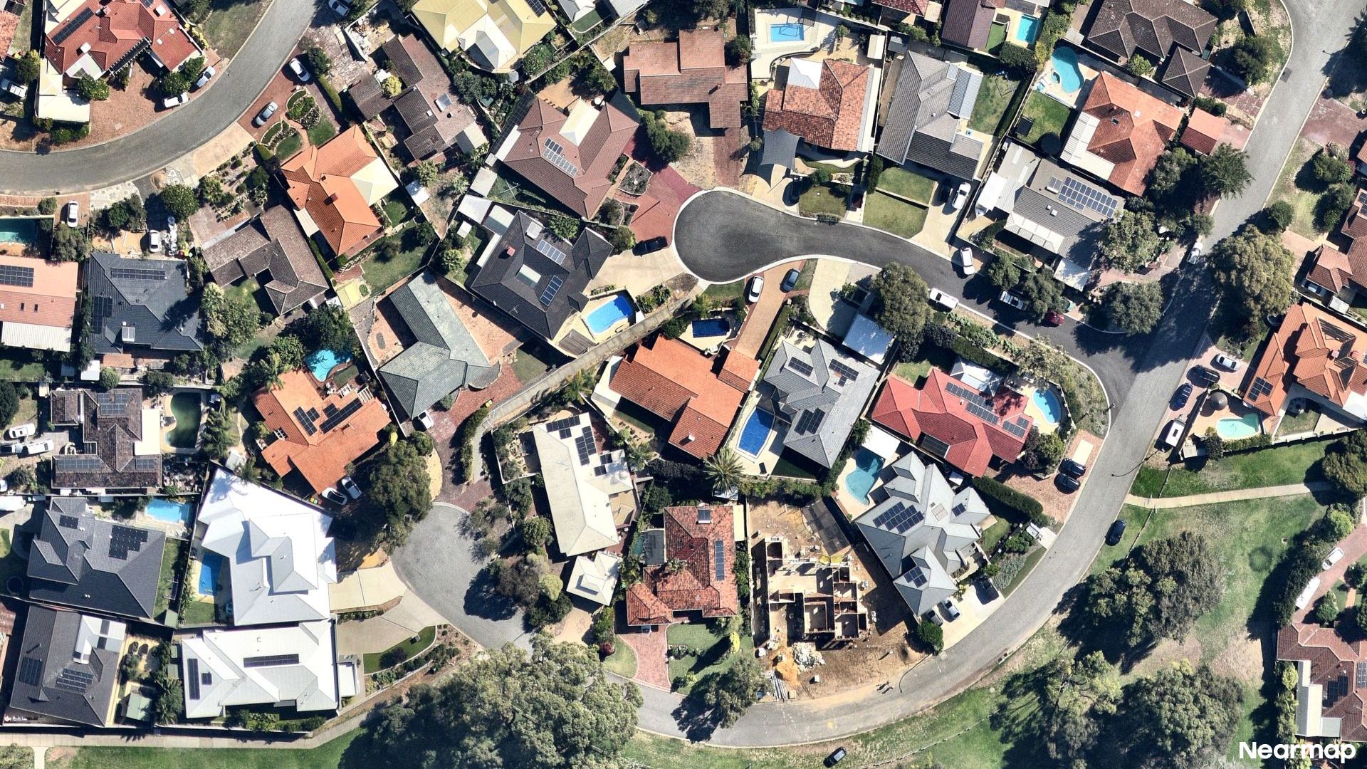 Vertical aerial view