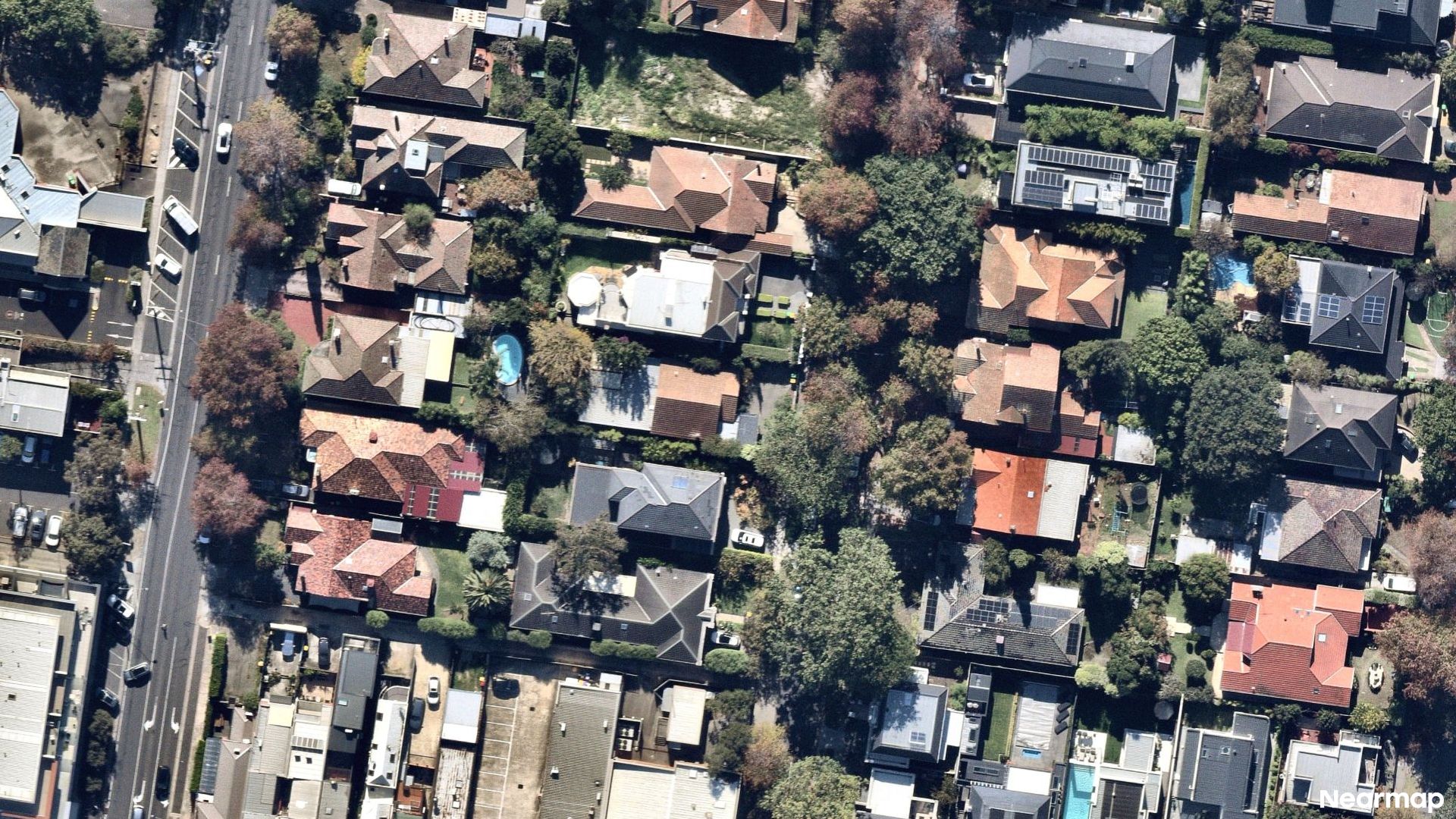 Vertical aerial view