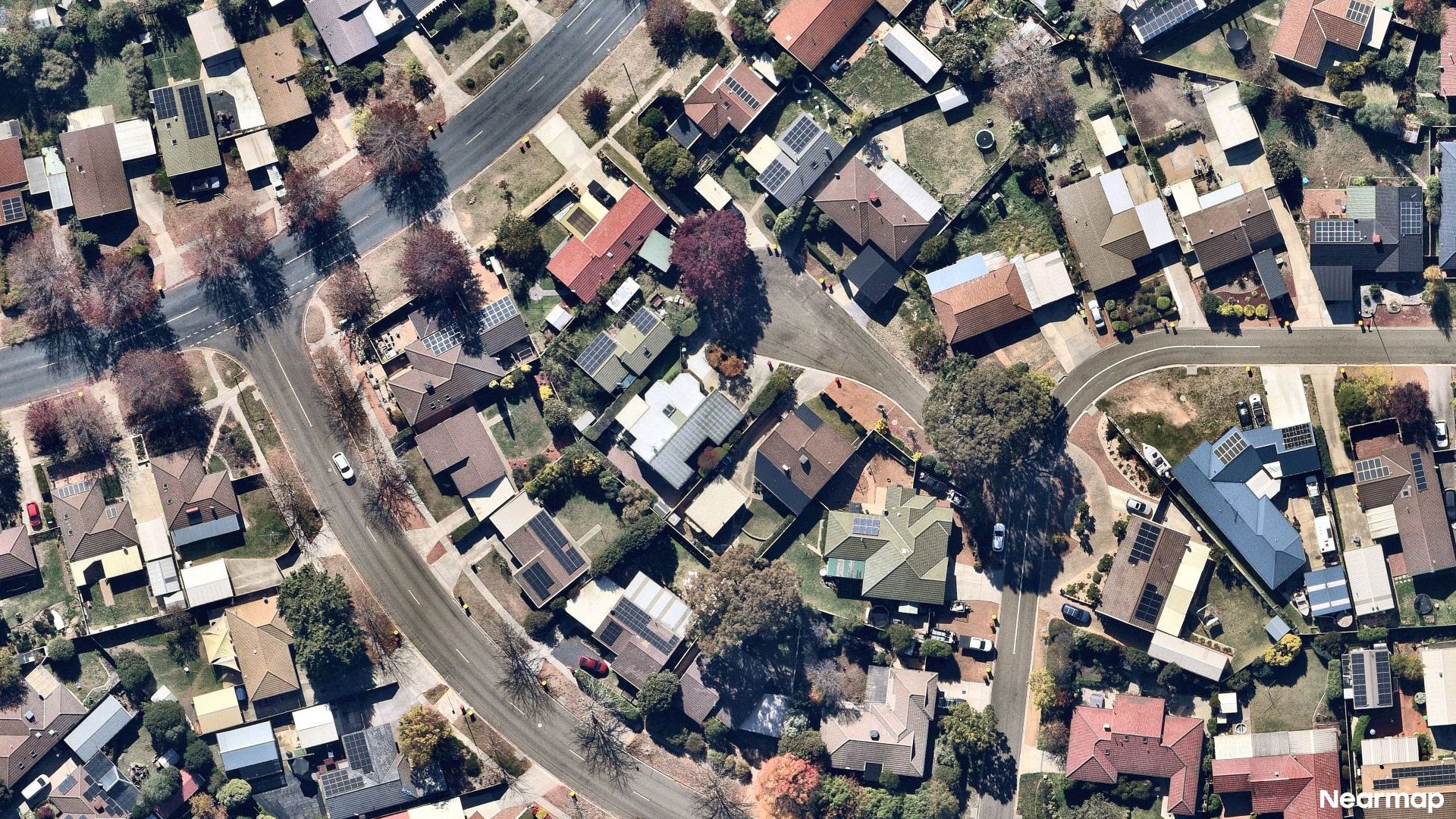 Vertical aerial view