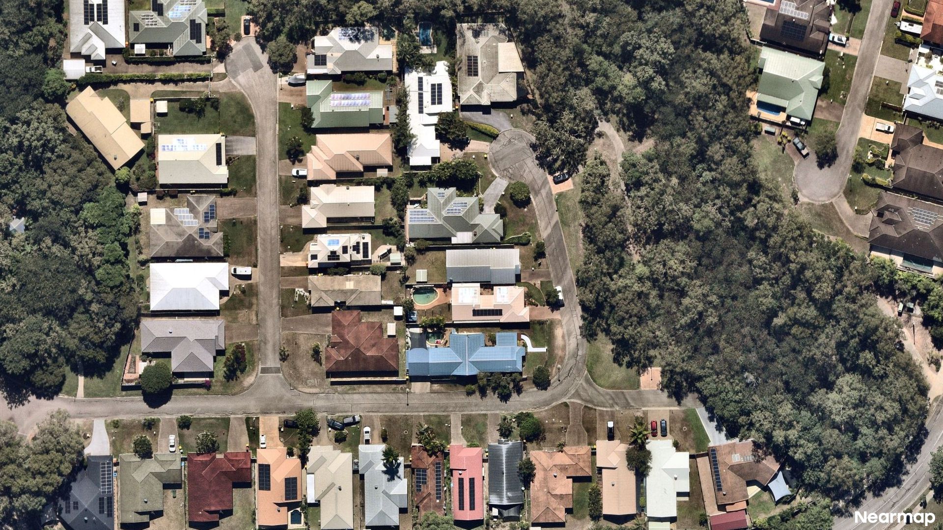 Vertical aerial view