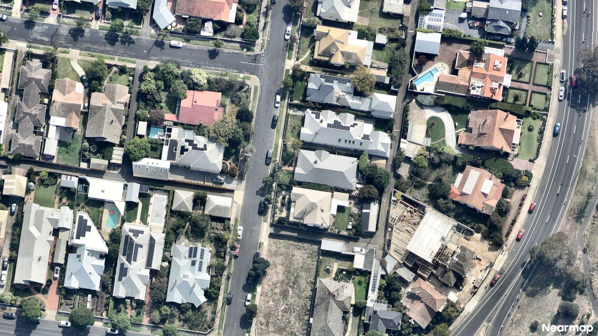 Vertical aerial view