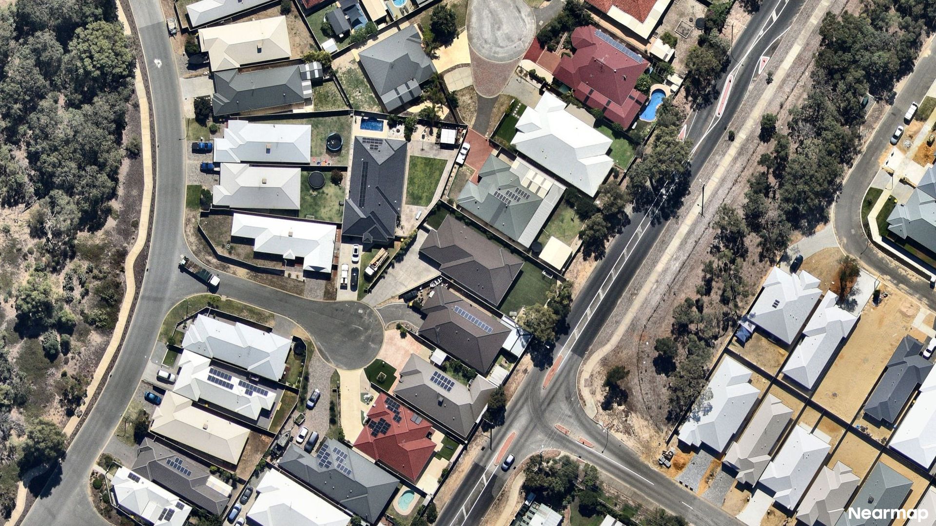 Vertical aerial view