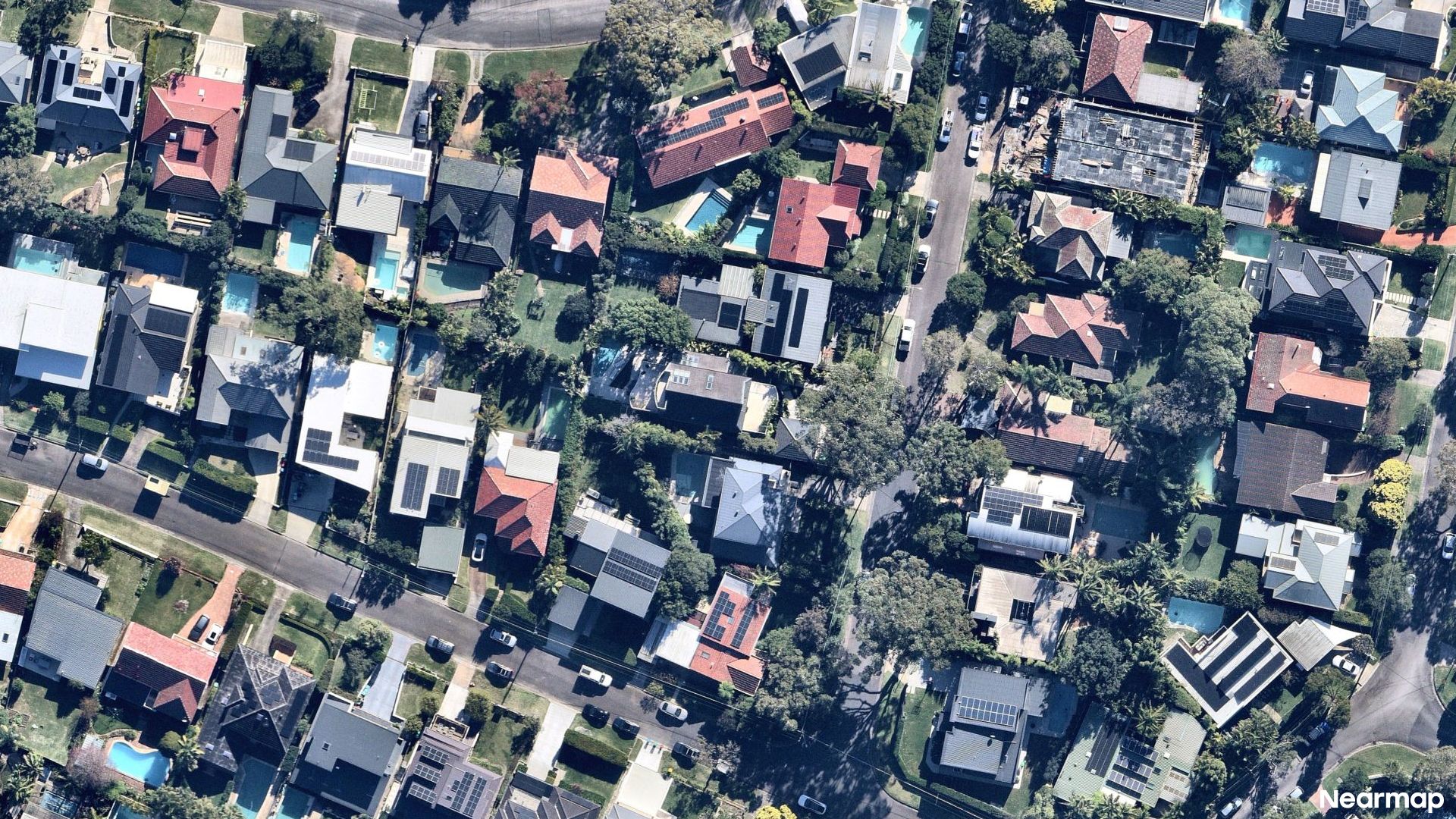 Vertical aerial view