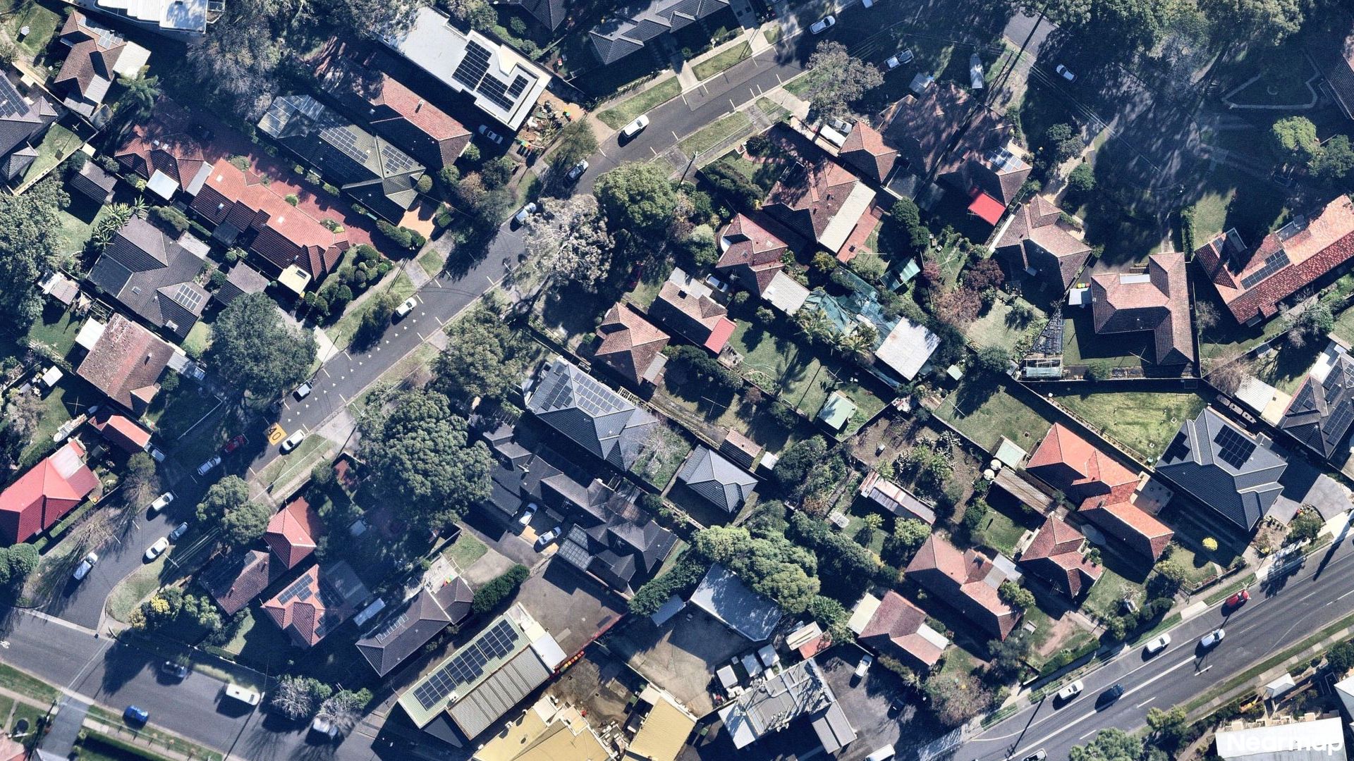 Vertical aerial view