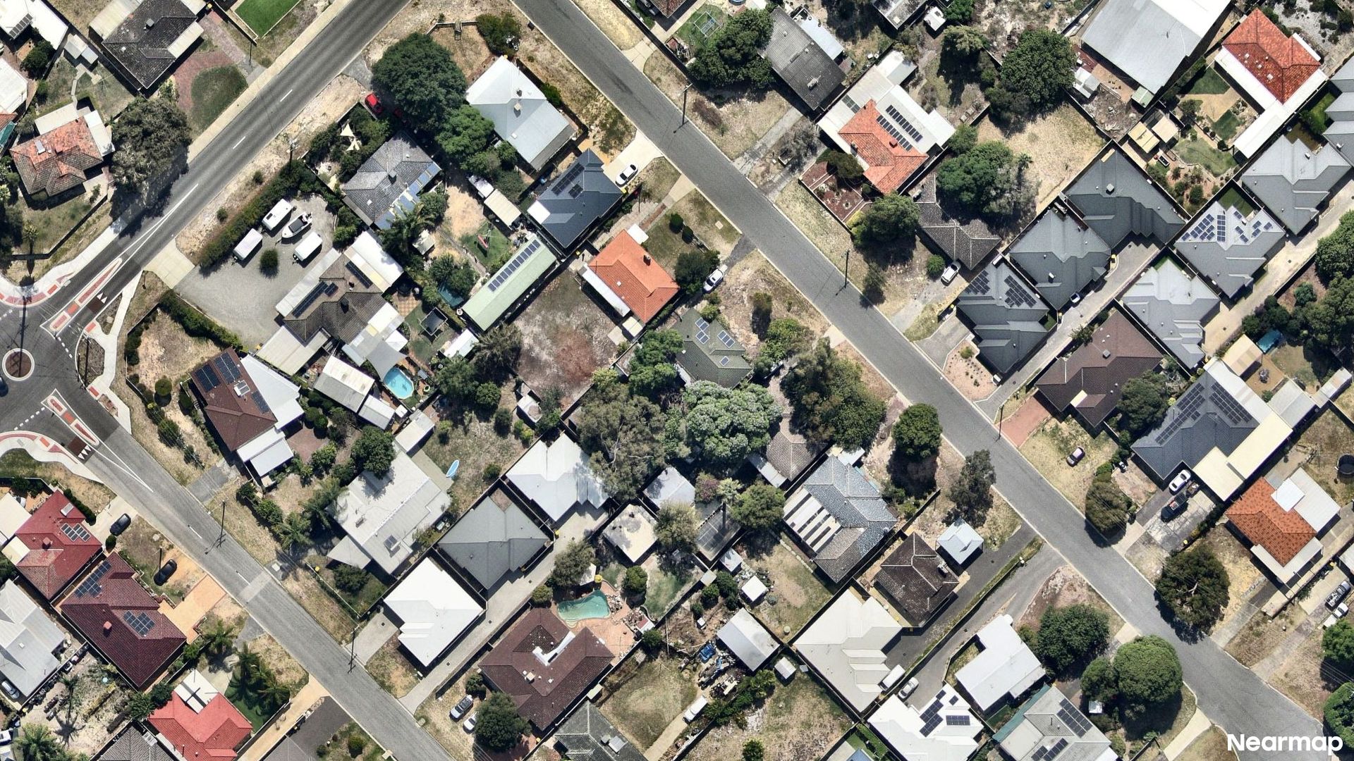 Vertical aerial view