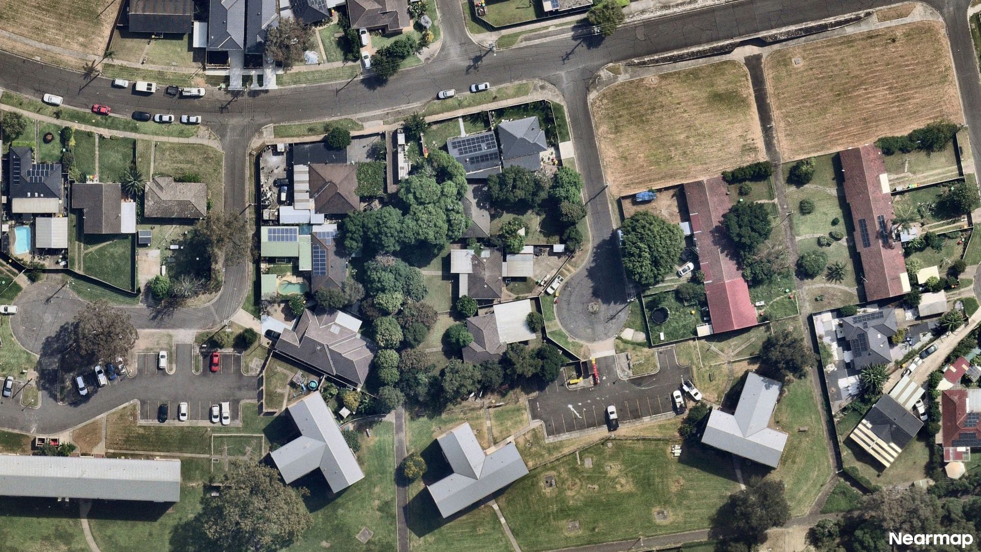Vertical aerial view