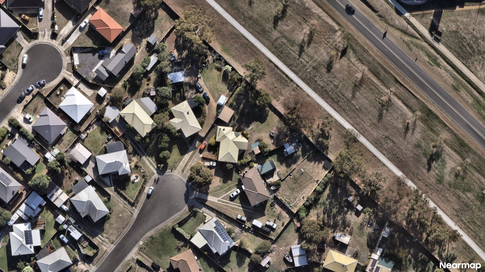 Vertical aerial view