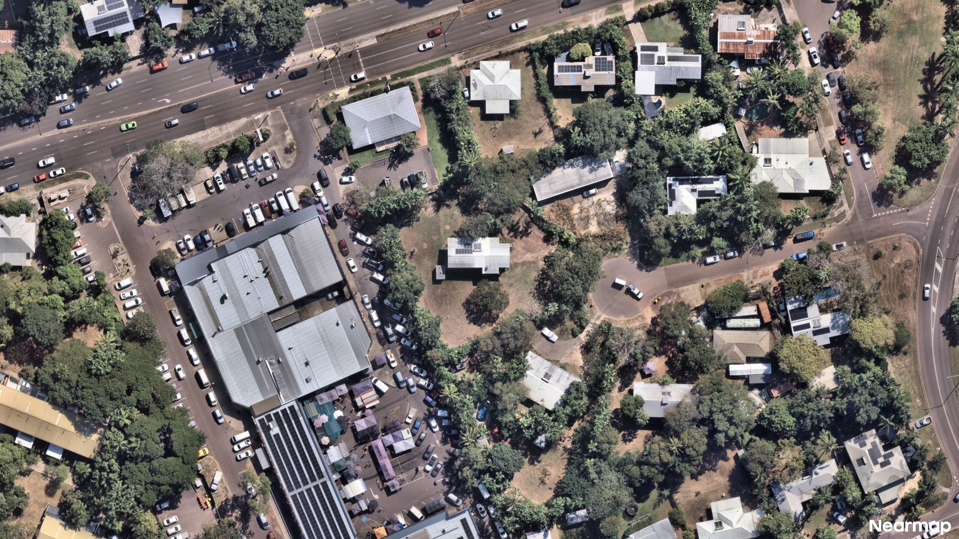 Vertical aerial view