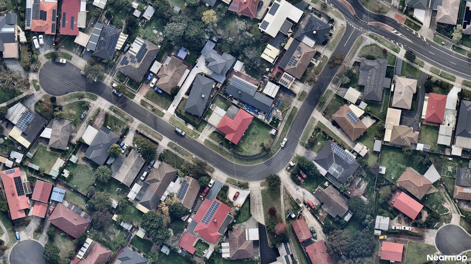 Vertical aerial view