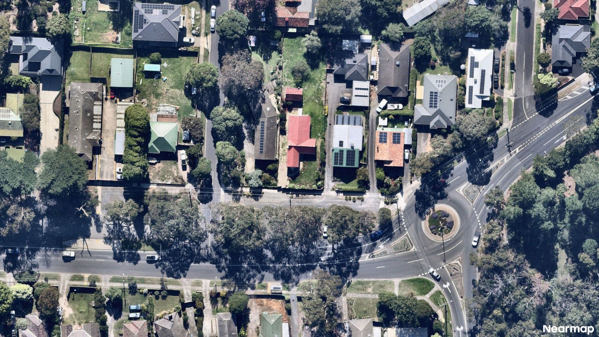 Vertical aerial view