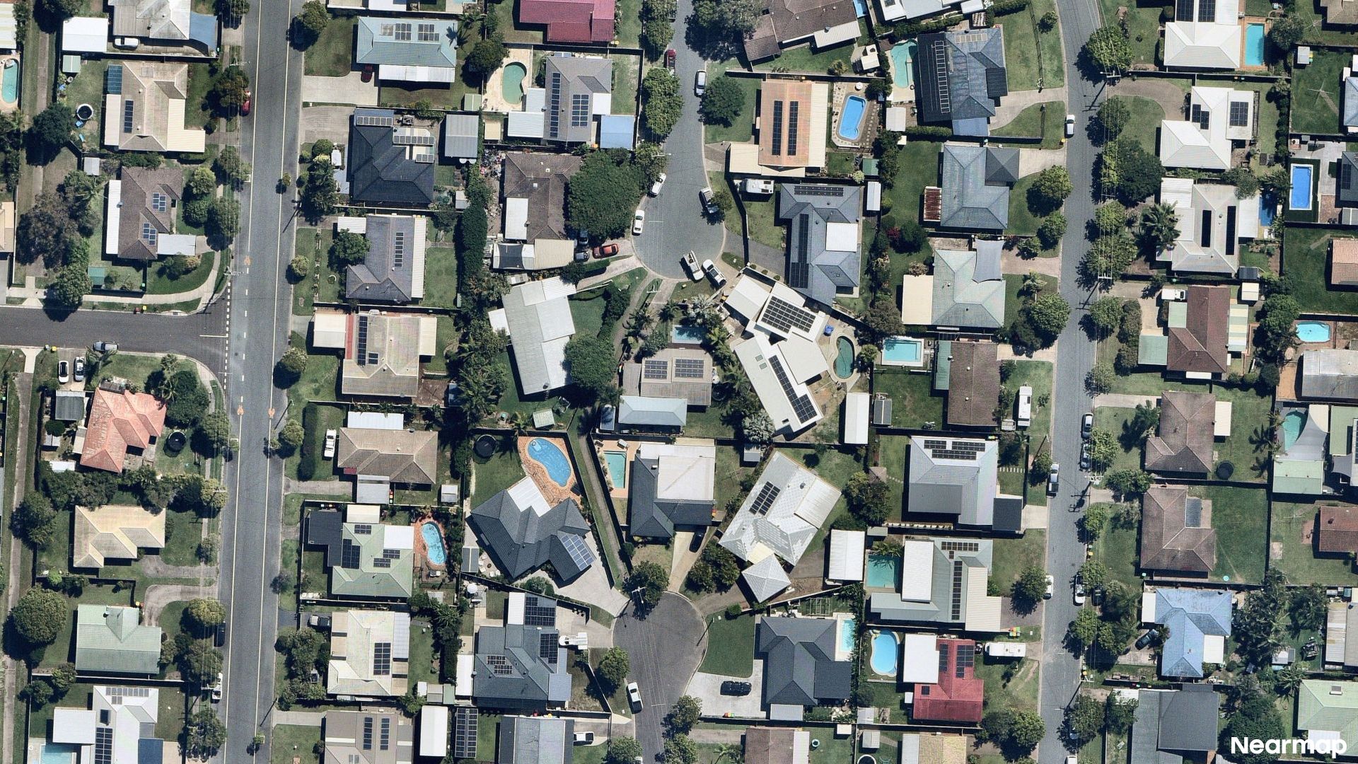 Vertical aerial view