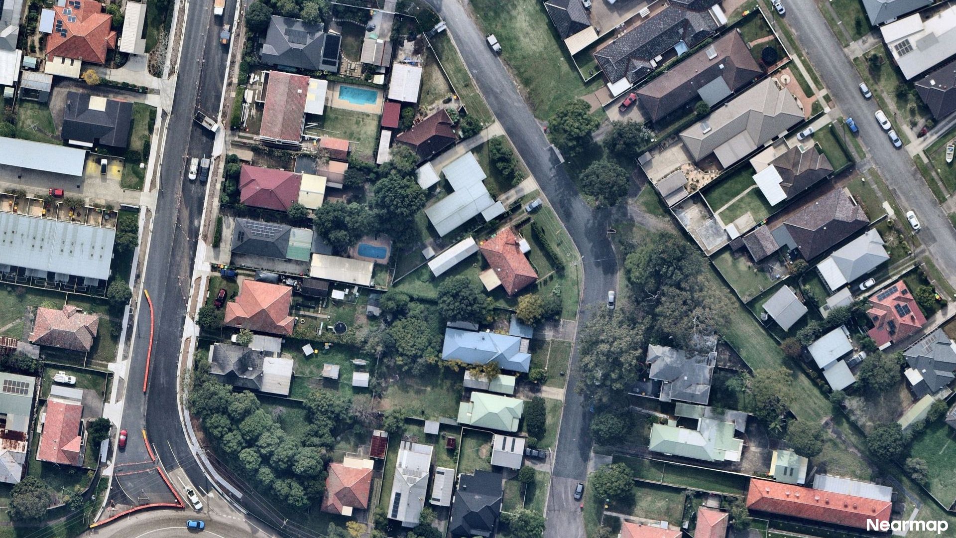 Vertical aerial view
