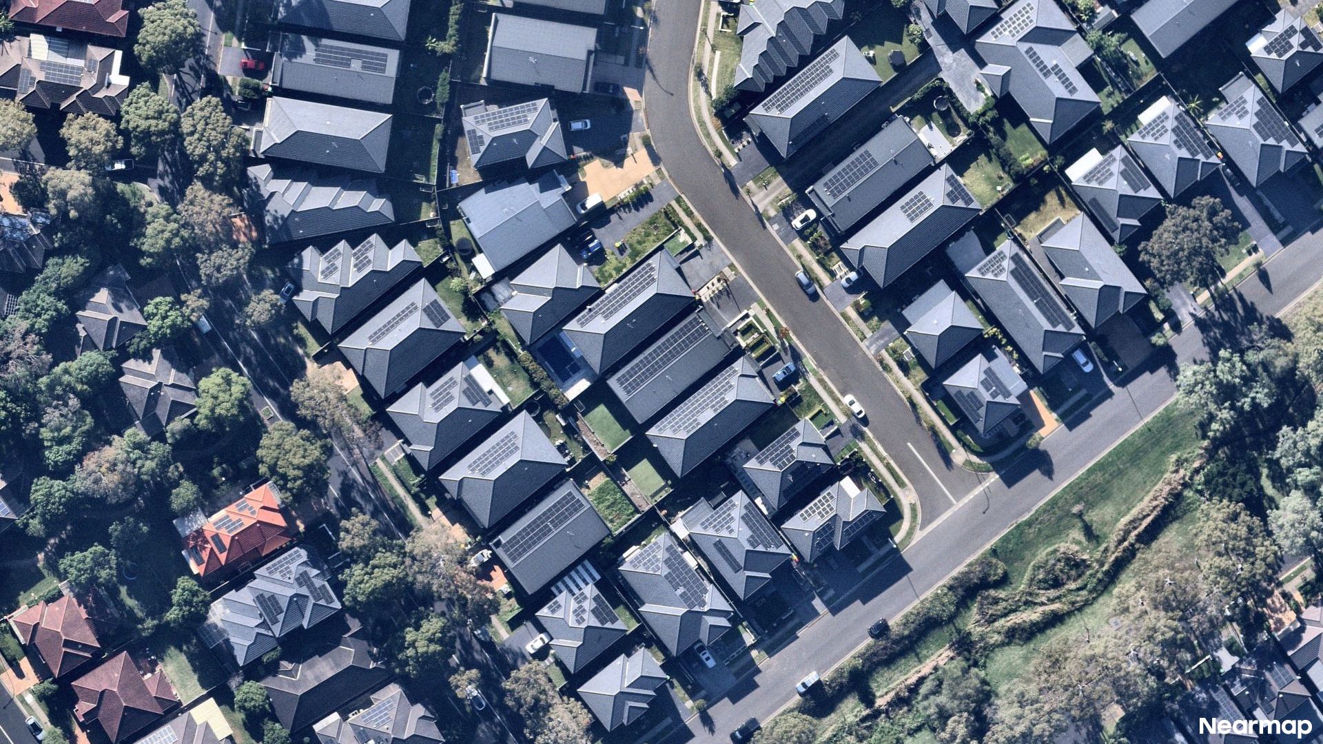 Vertical aerial view