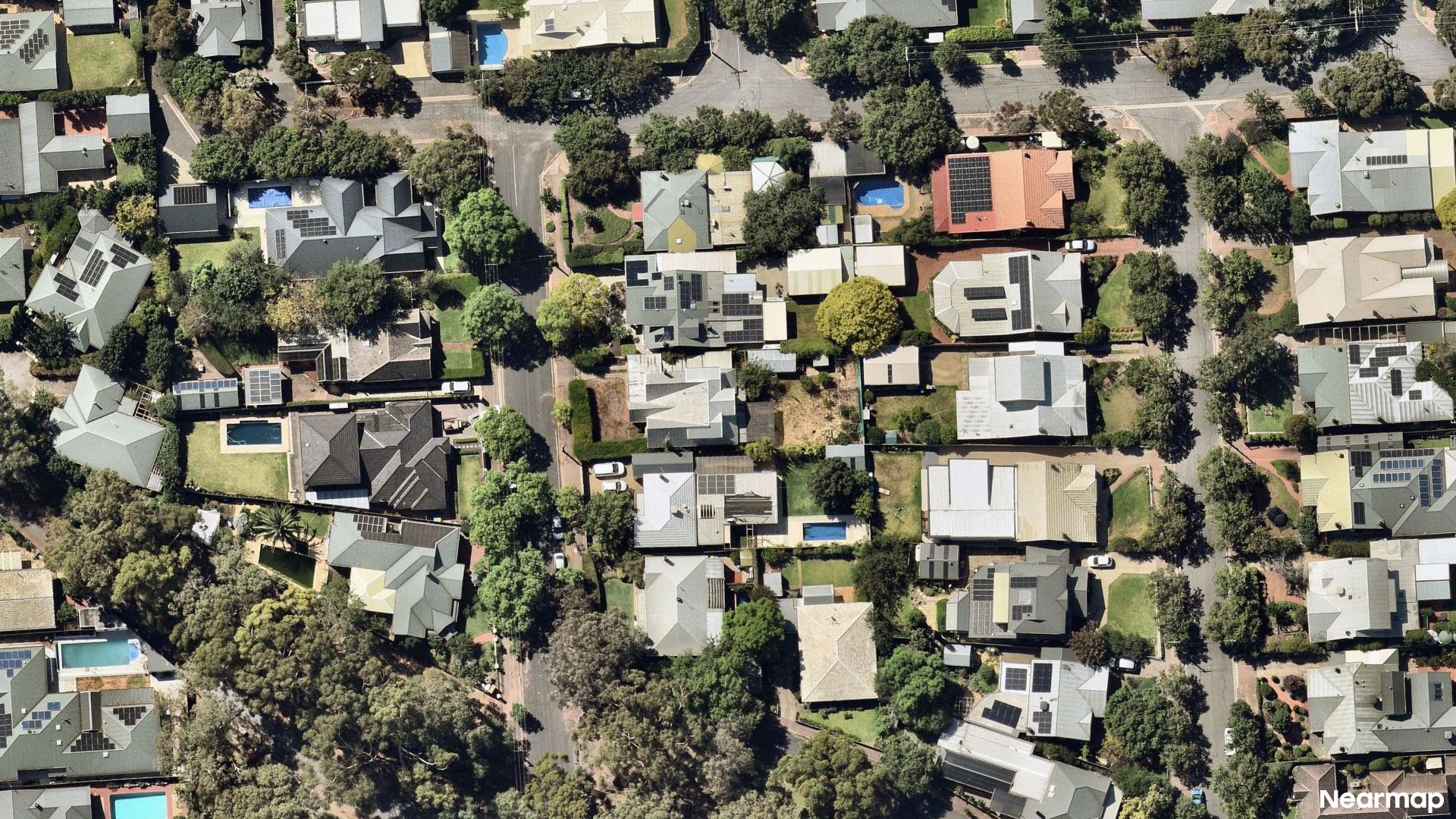 Vertical aerial view