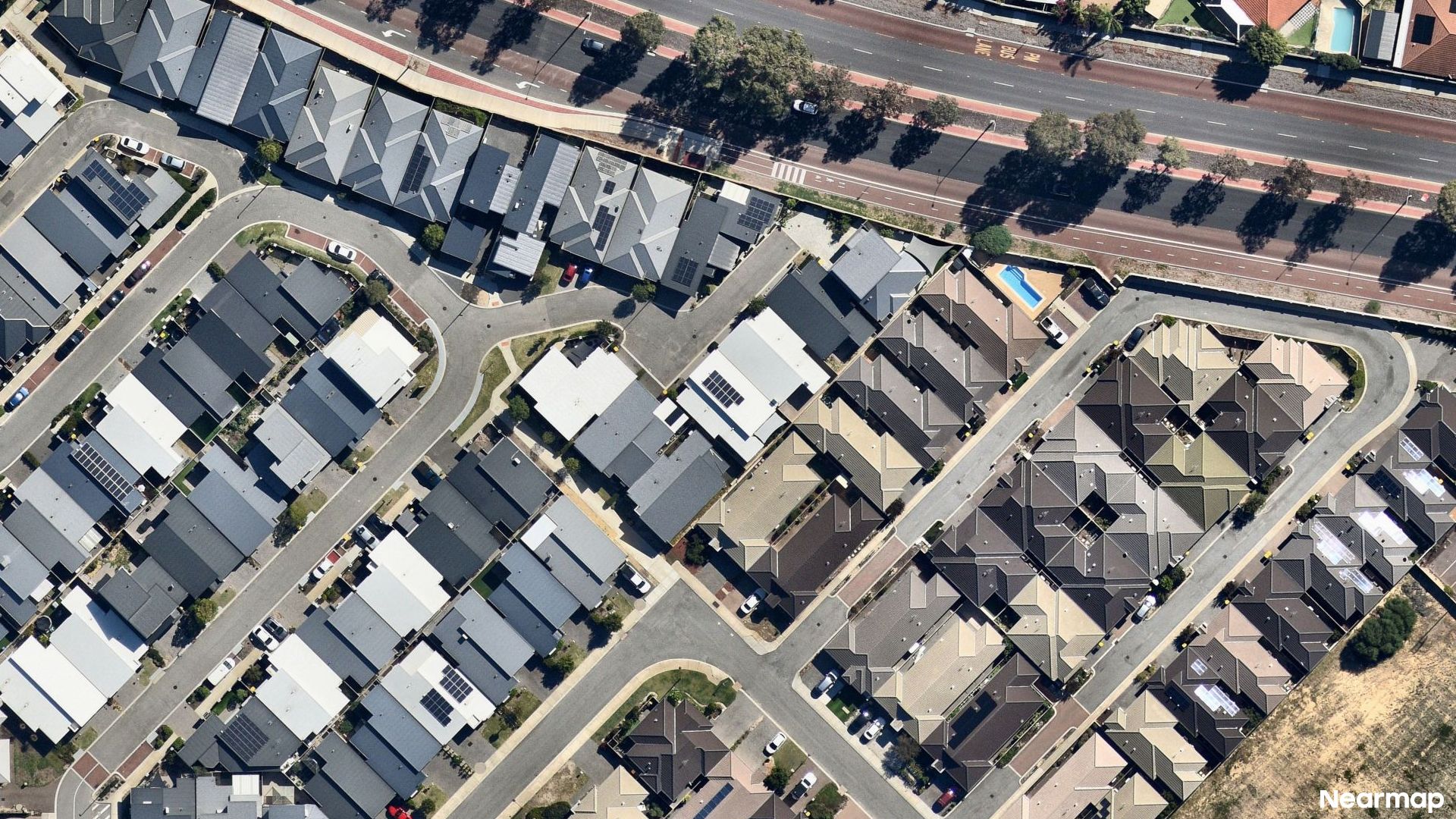 Vertical aerial view