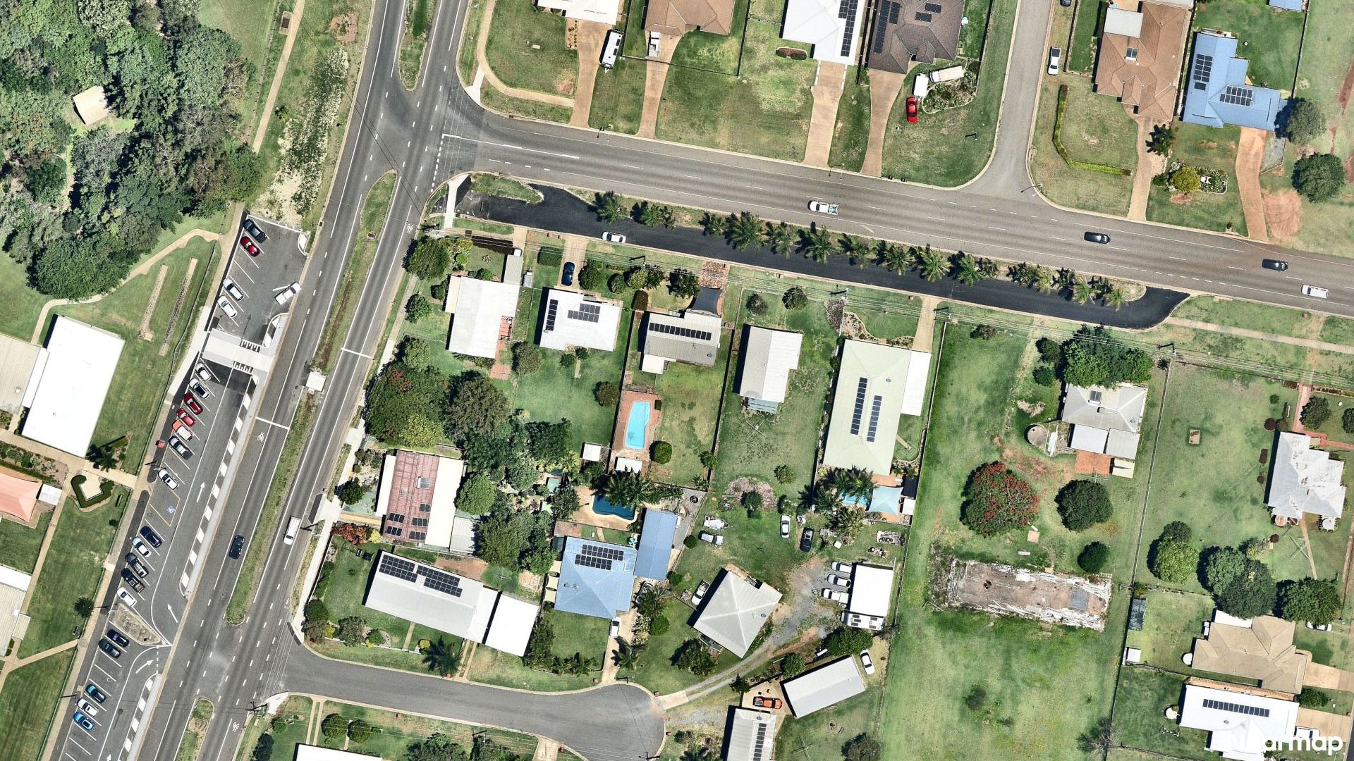 Vertical aerial view