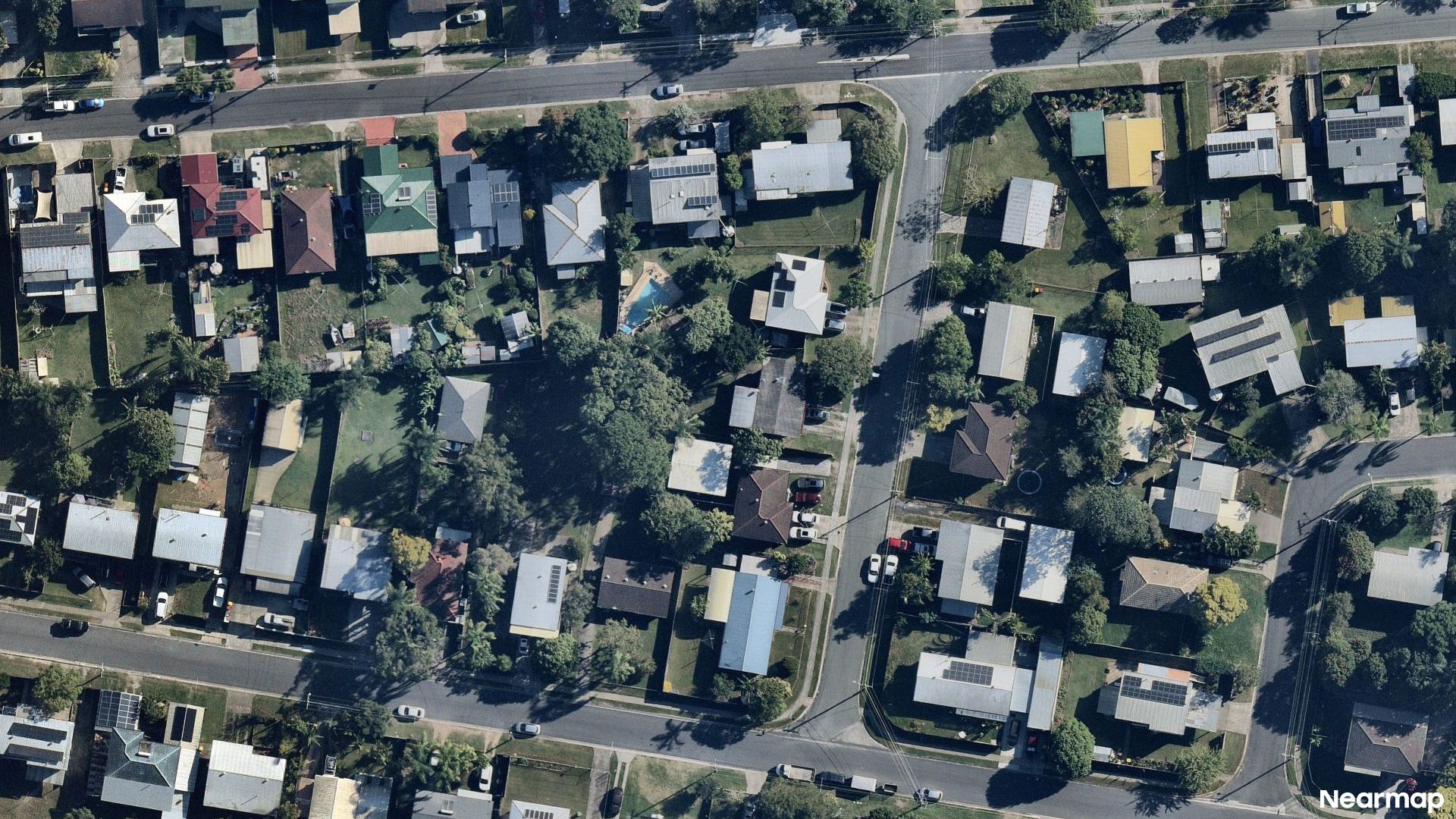 Vertical aerial view