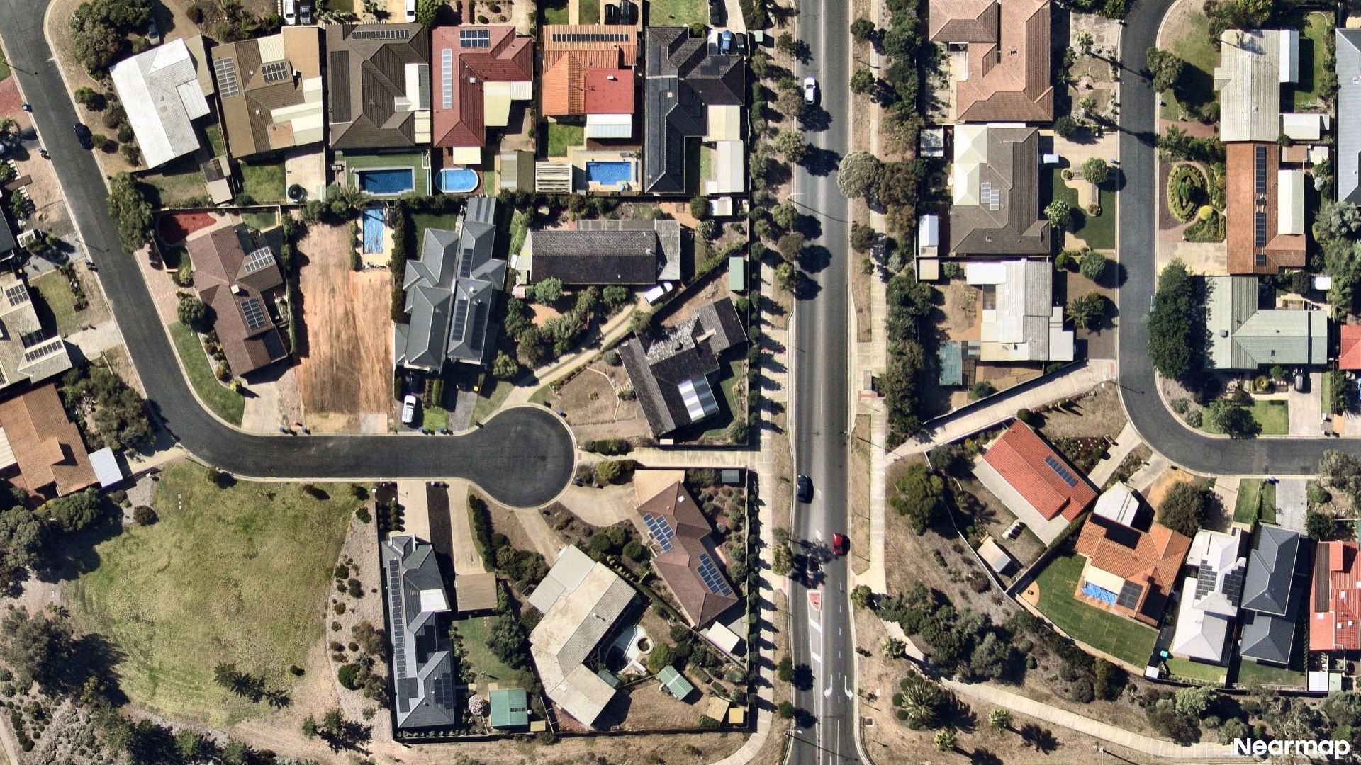 Vertical aerial view