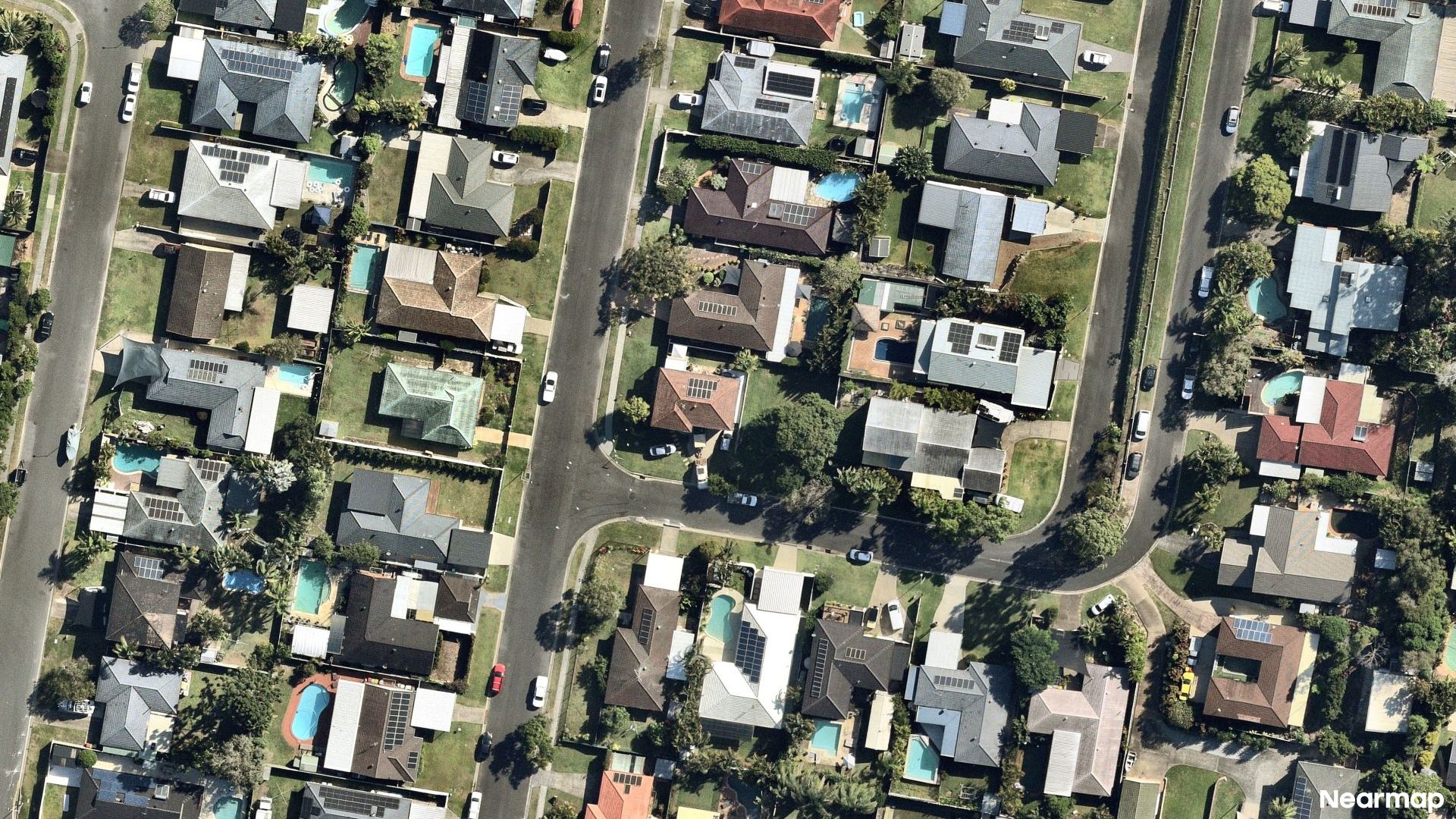Vertical aerial view