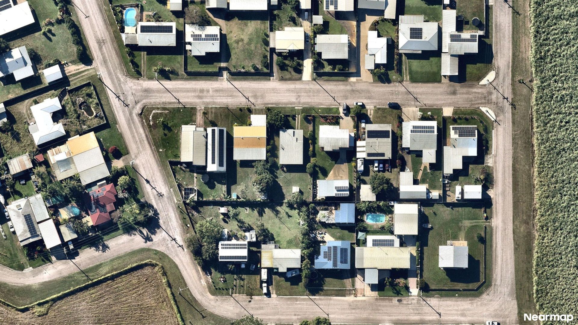 Vertical aerial view
