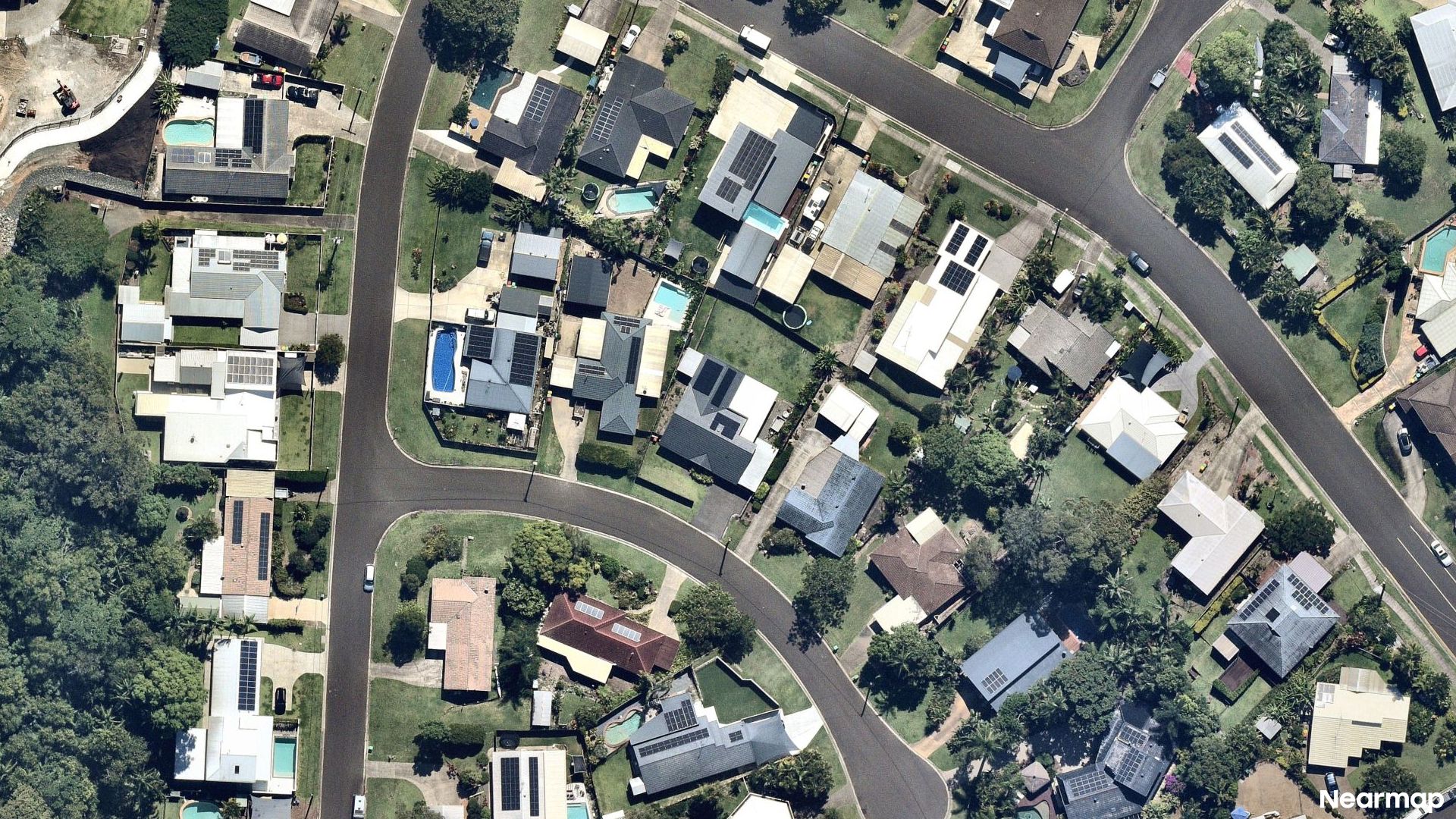 Vertical aerial view