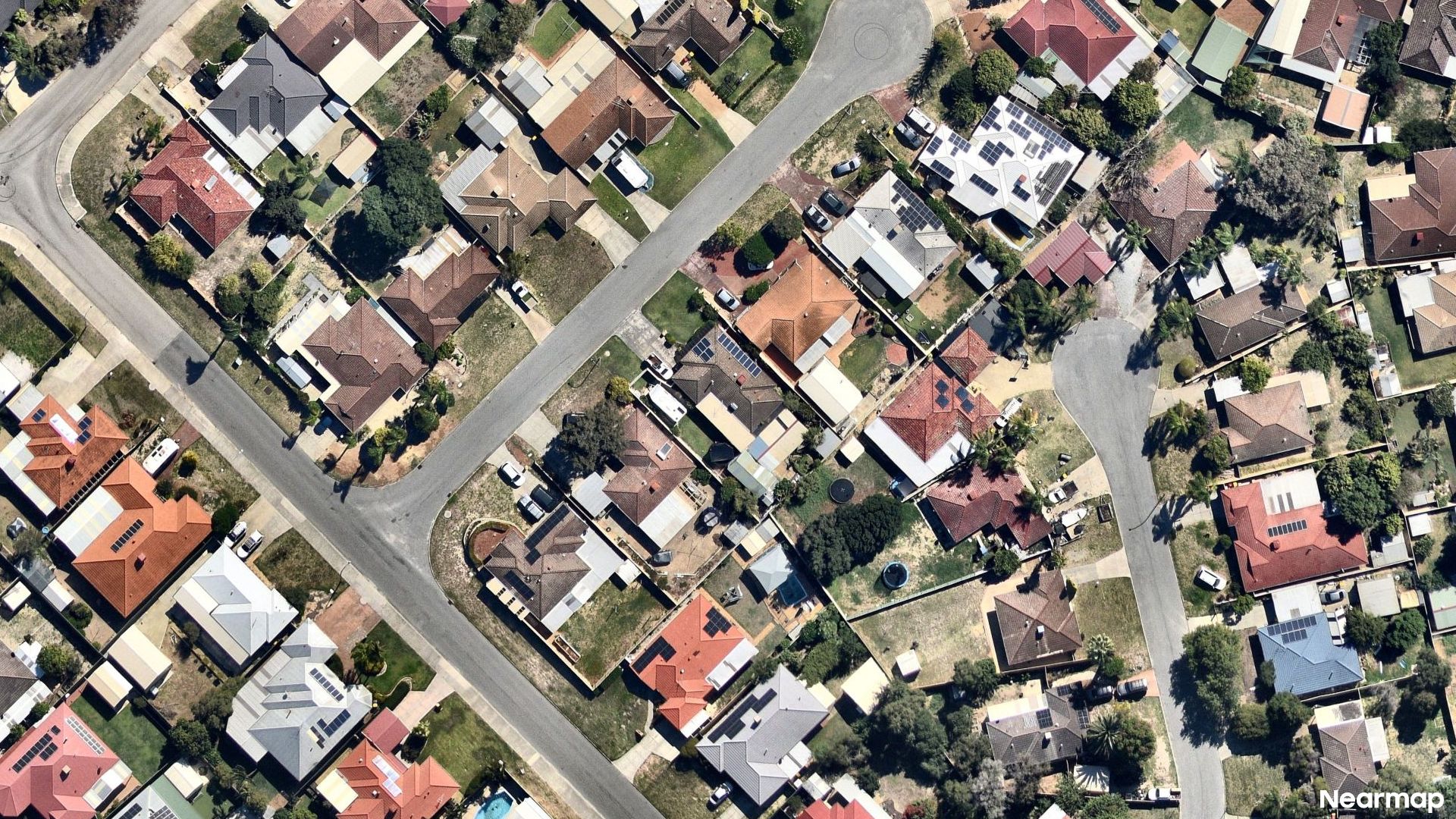 Vertical aerial view