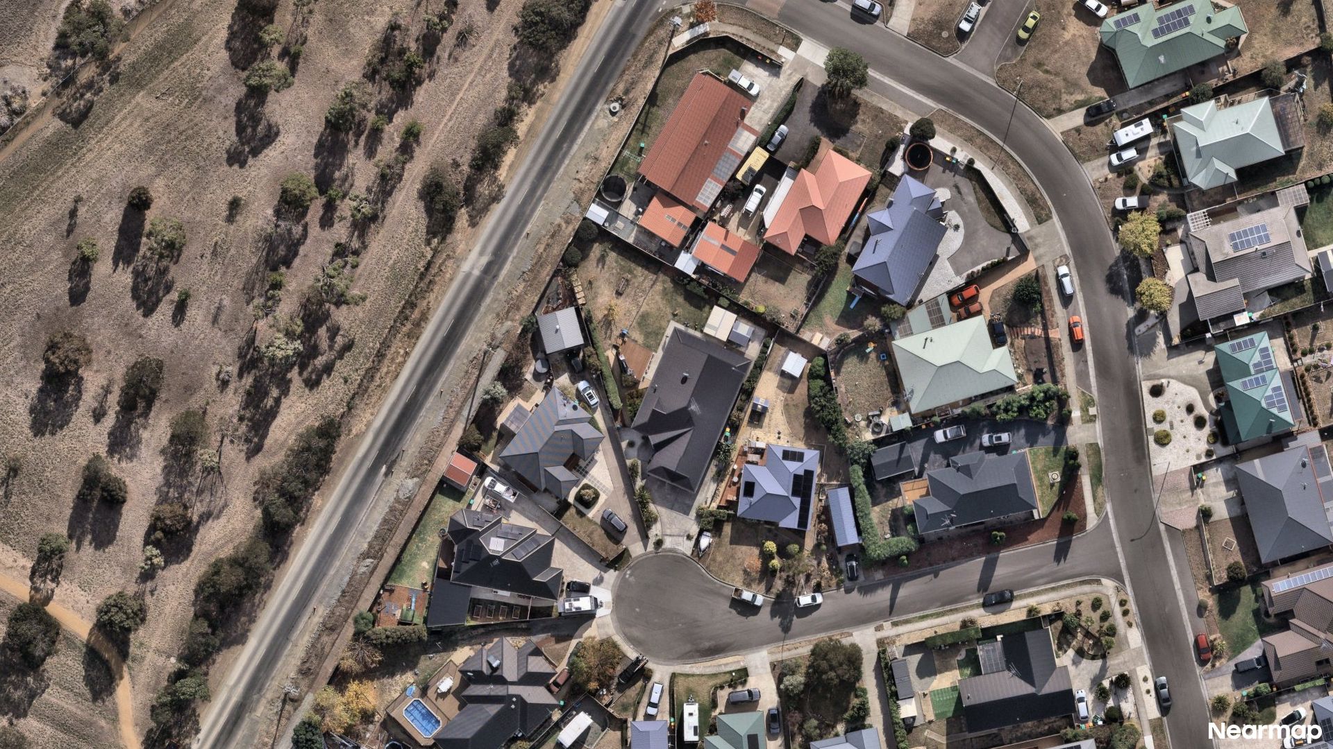 Vertical aerial view