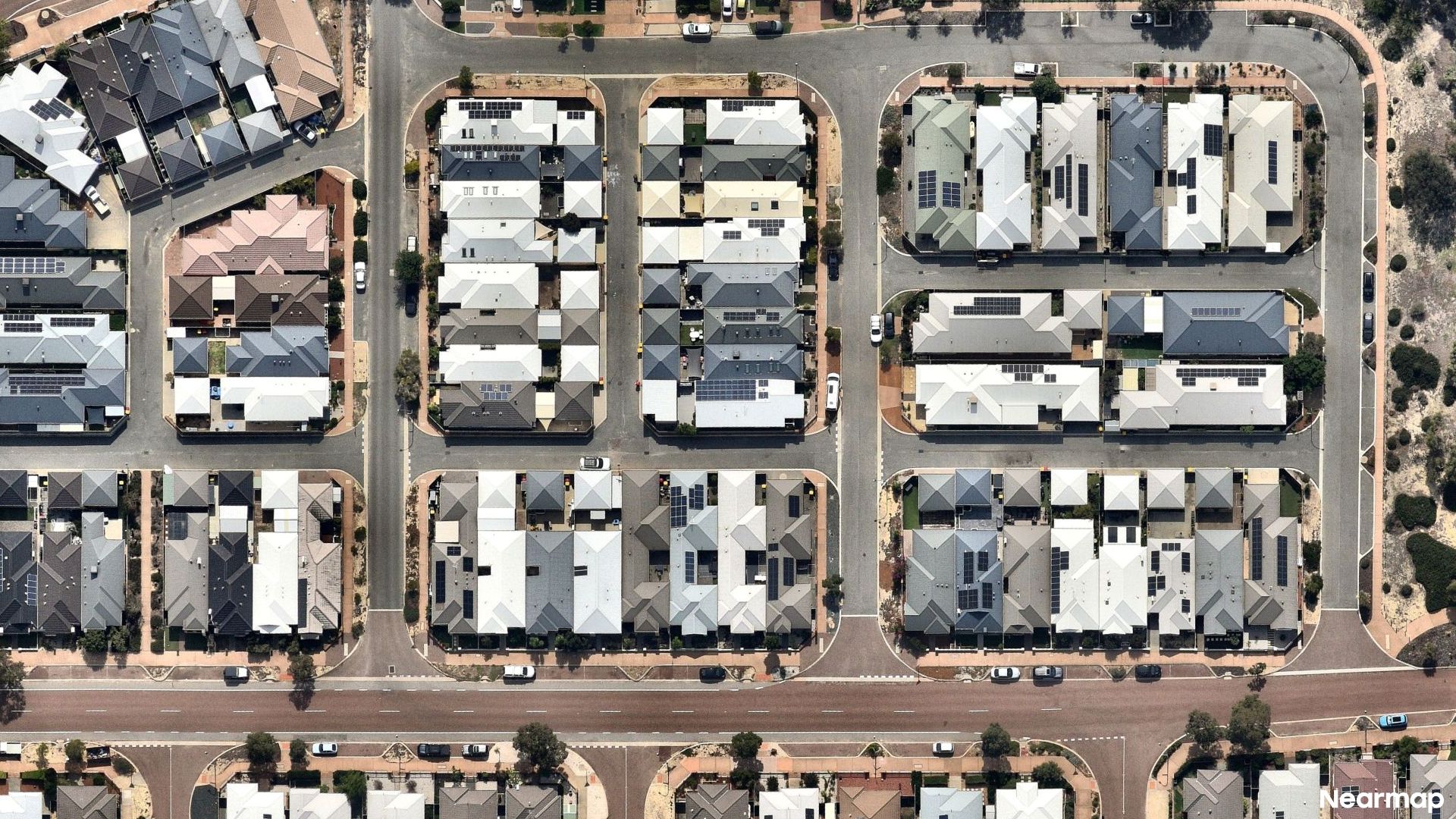 Vertical aerial view