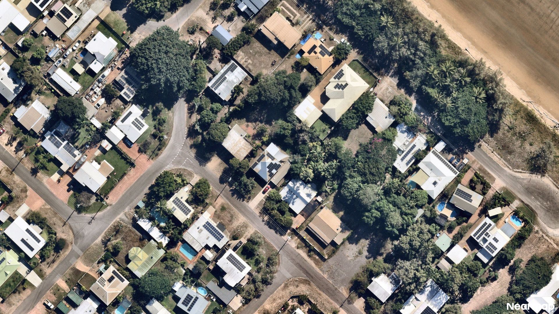 Vertical aerial view
