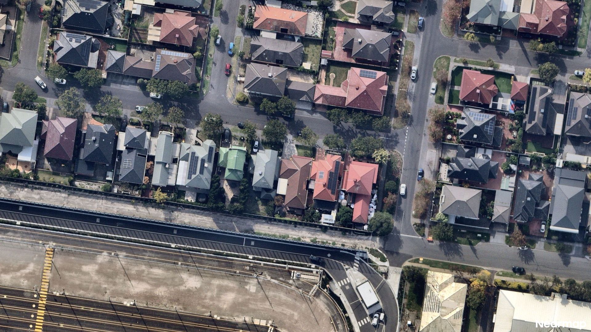 Vertical aerial view