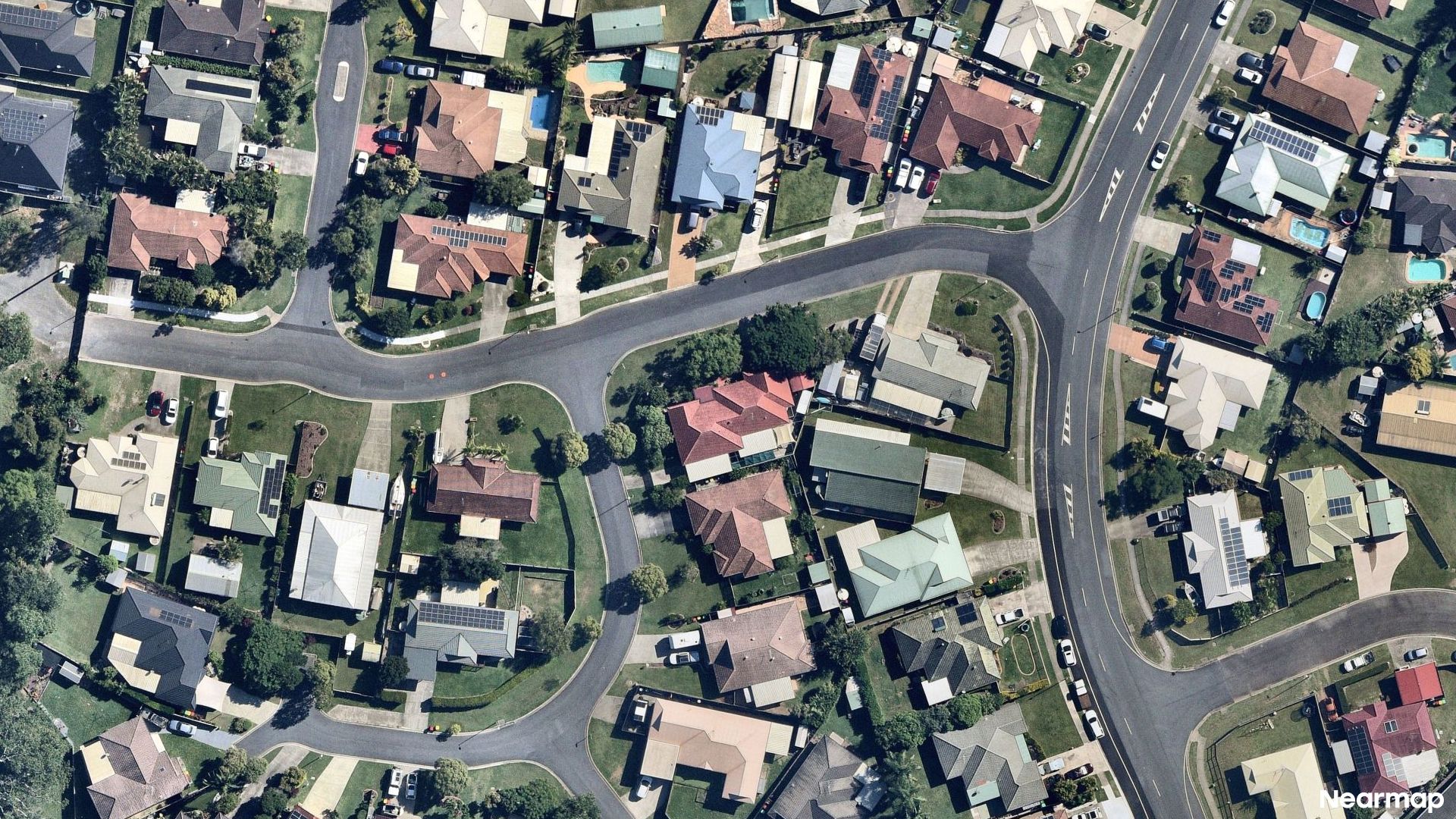 Vertical aerial view