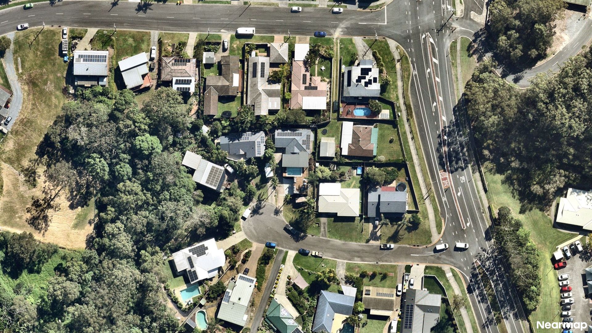 Vertical aerial view