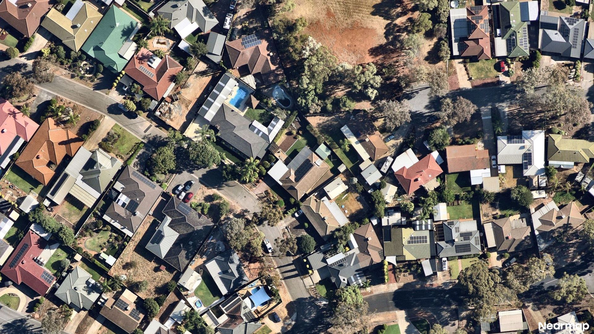 Vertical aerial view