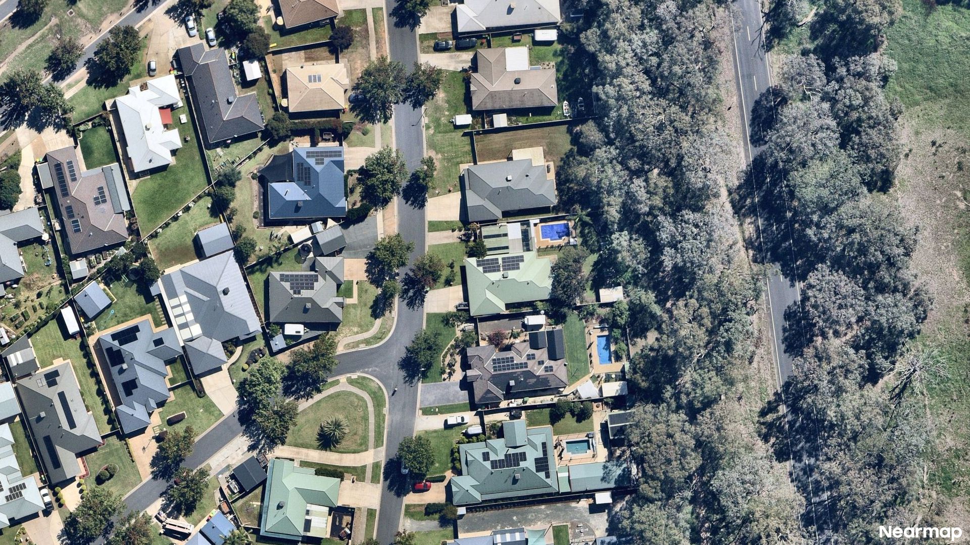 Vertical aerial view