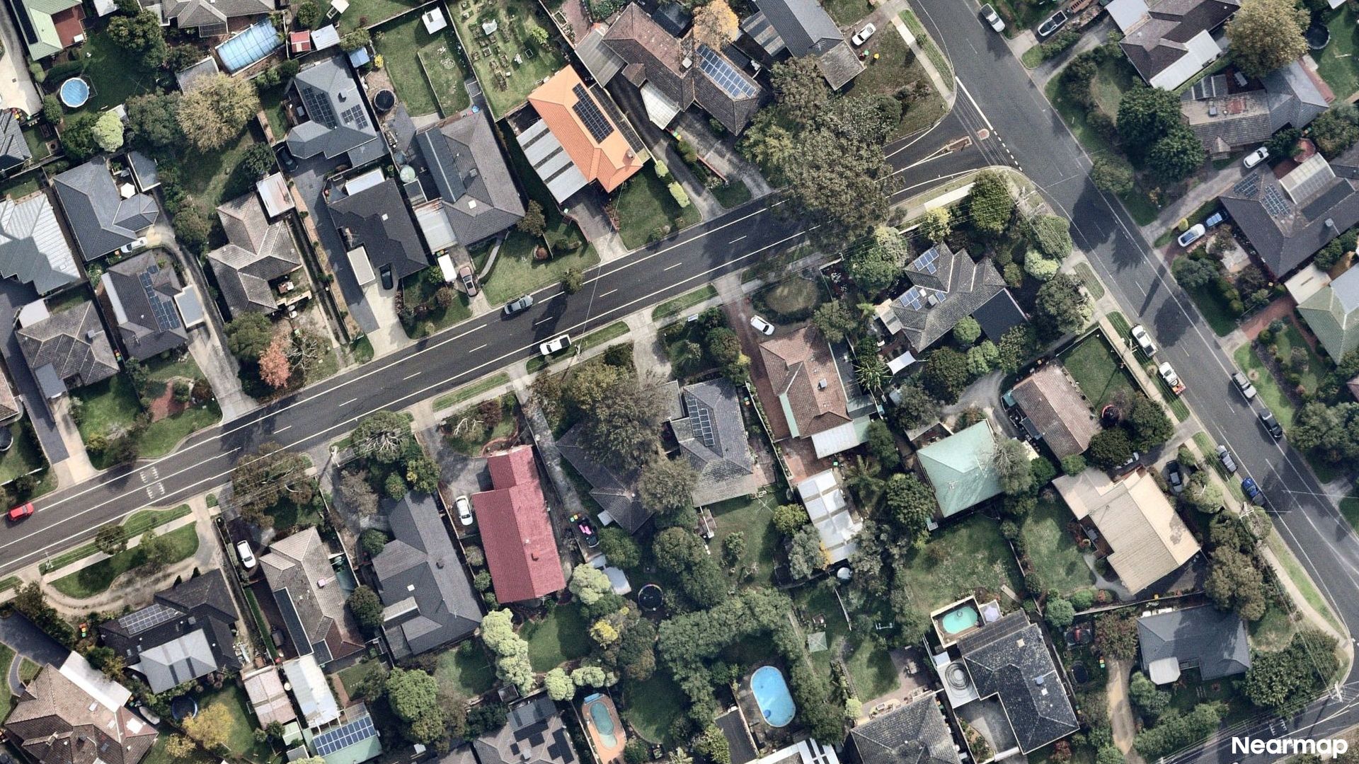 Vertical aerial view