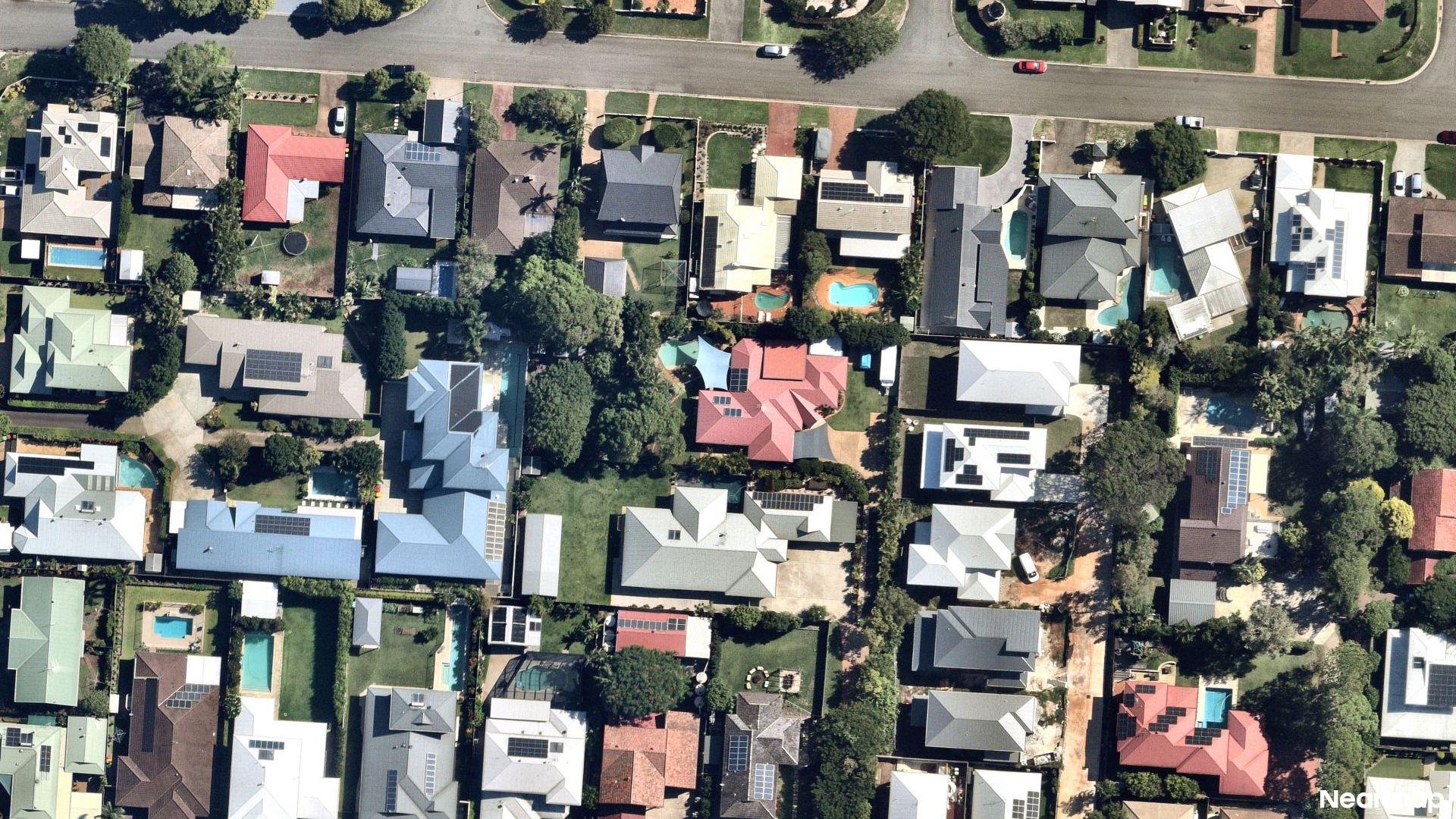 Vertical aerial view