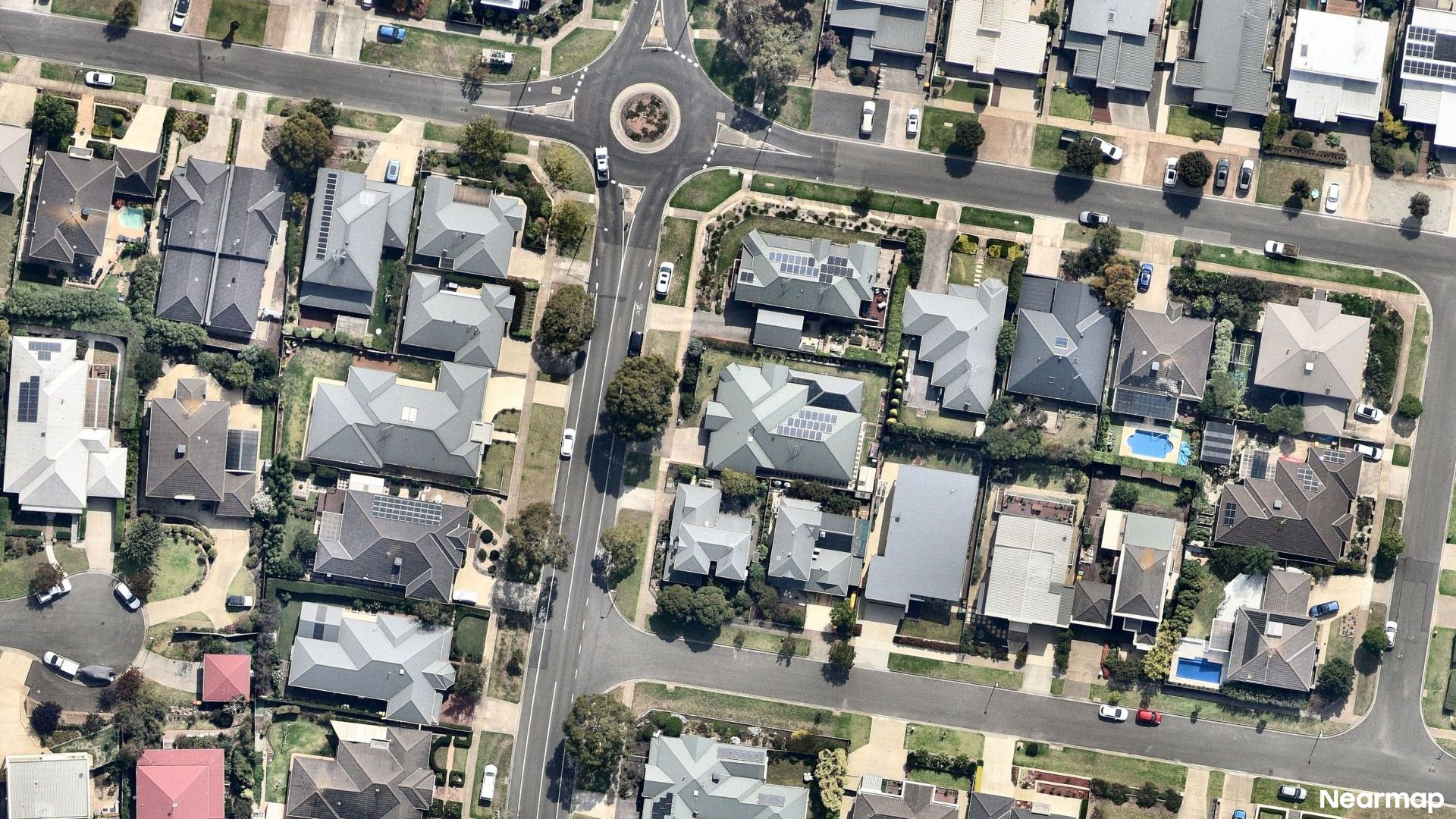 Vertical aerial view